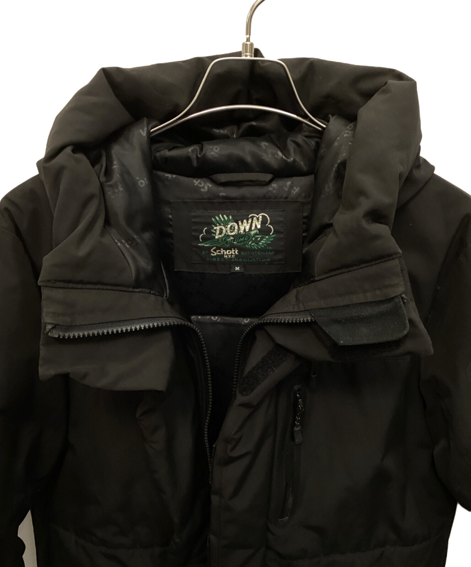 中古・古着通販】Schott (ショット) ダウンジャケット ブラック サイズ 