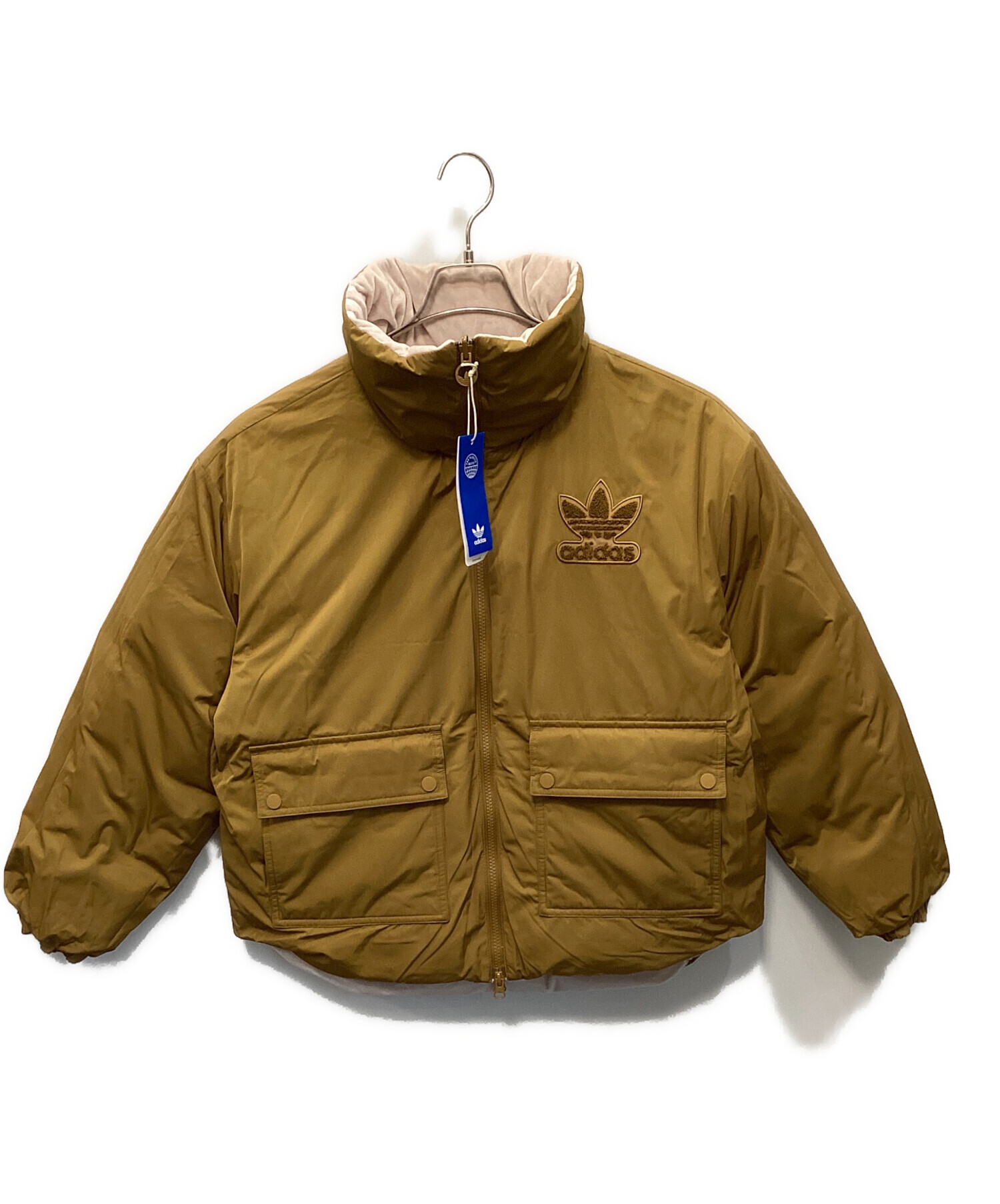 中古・古着通販】adidas (アディダス) ダウンジャケット カーキ サイズ 