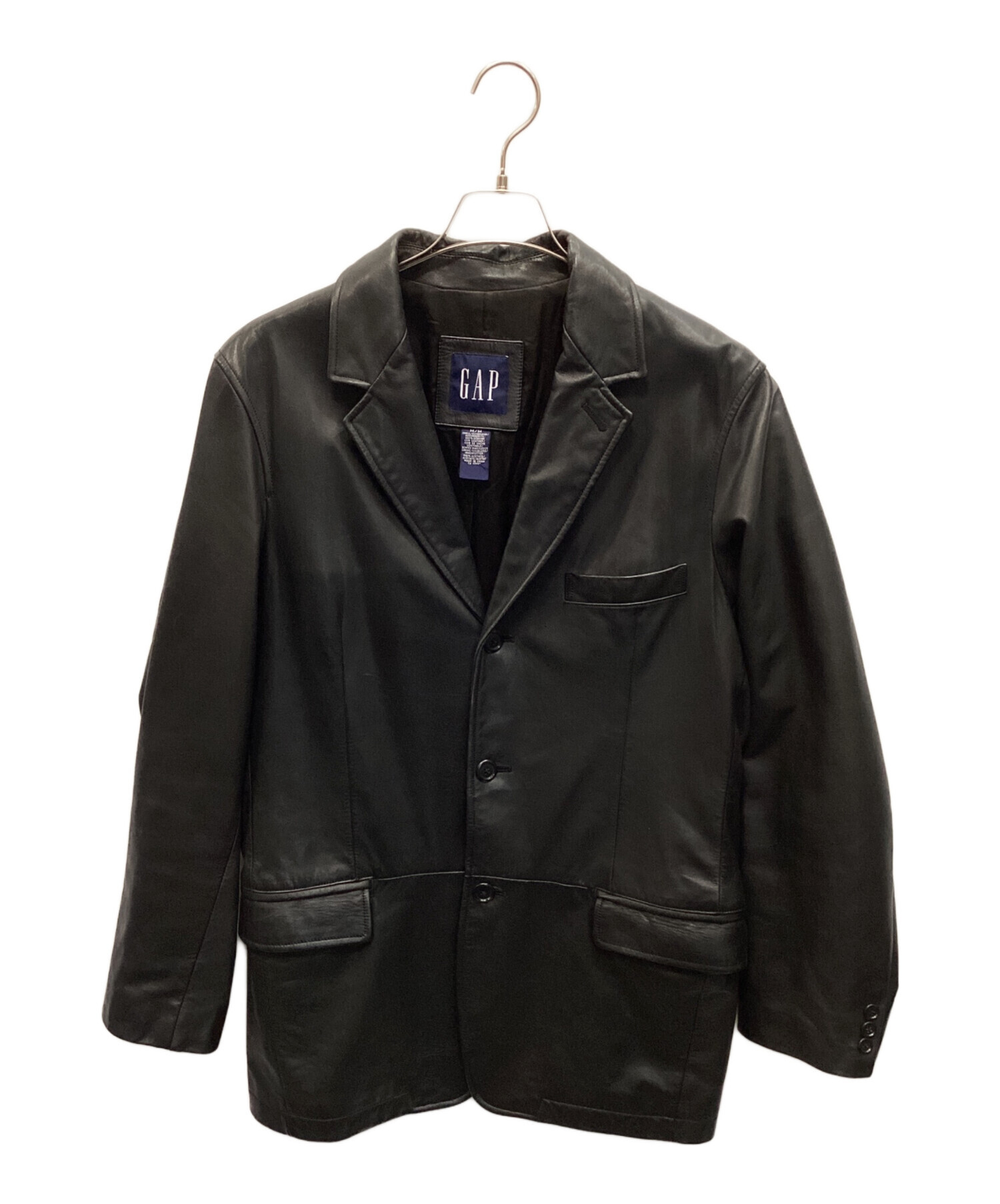 中古・古着通販】GAP (ギャップ) レザーコート ブラック サイズ:M 