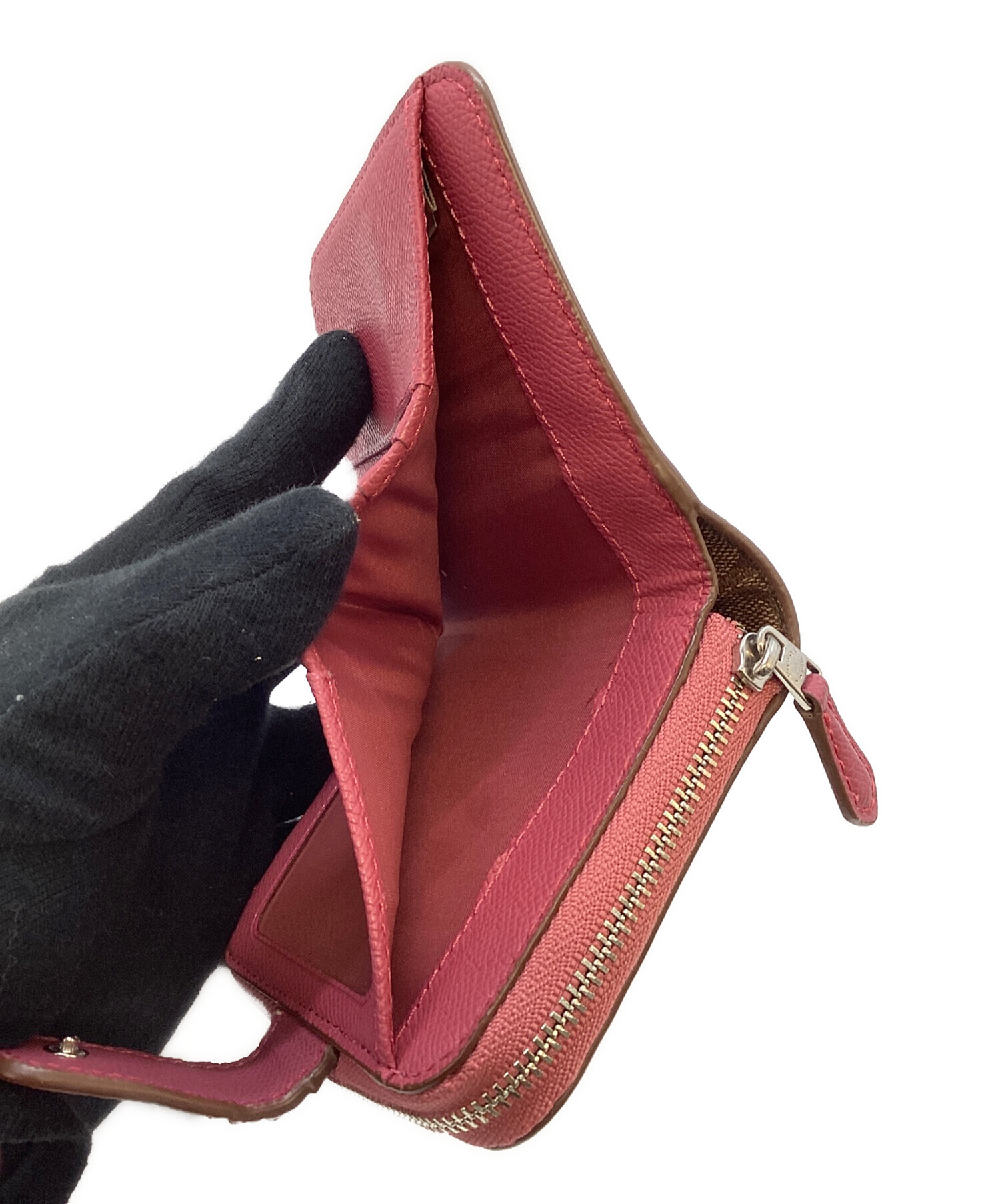 中古・古着通販】COACH (コーチ) 2つ折り財布 ピンク｜ブランド・古着