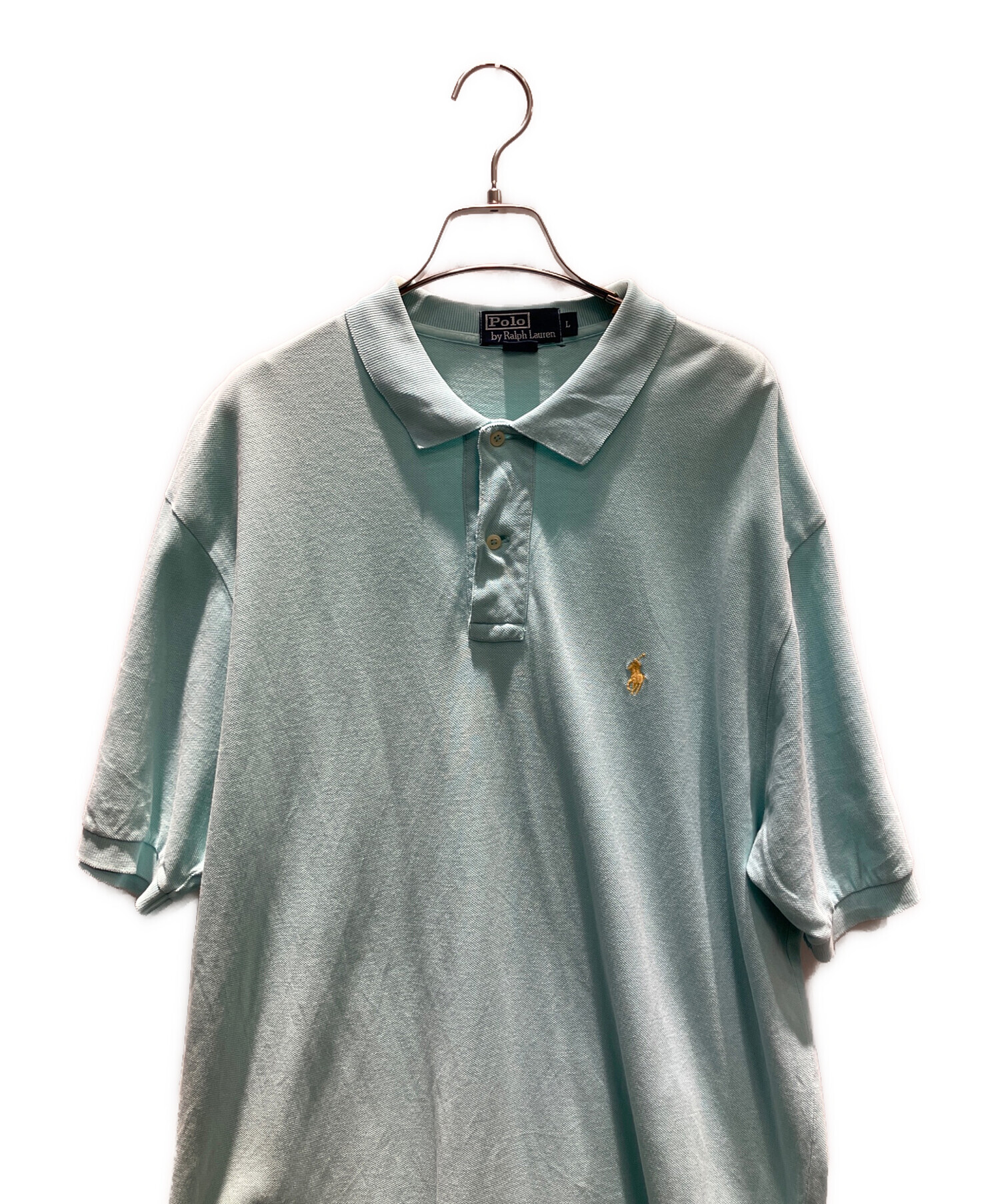 ポロバイラルフローレン QRタグ シャツワンピース ライトブルー ティアード 中古・古着通販】POLO RALPH LAUREN (ポロ・ラルフローレン) シャツ