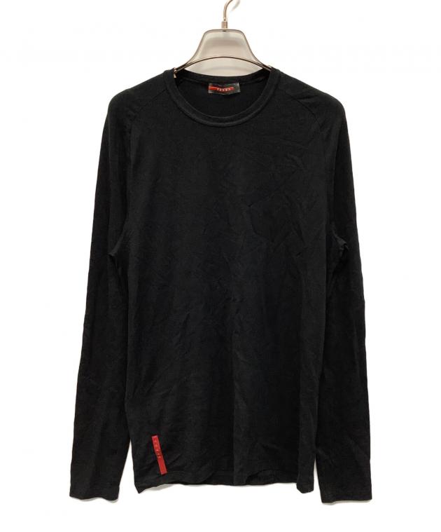 PRADA SPORT(プラダスポーツ) 長袖カットソー メンズ 52 黒 PRADA SPORT(プラダスポーツ) 長袖カットソー メンズ 52 黒