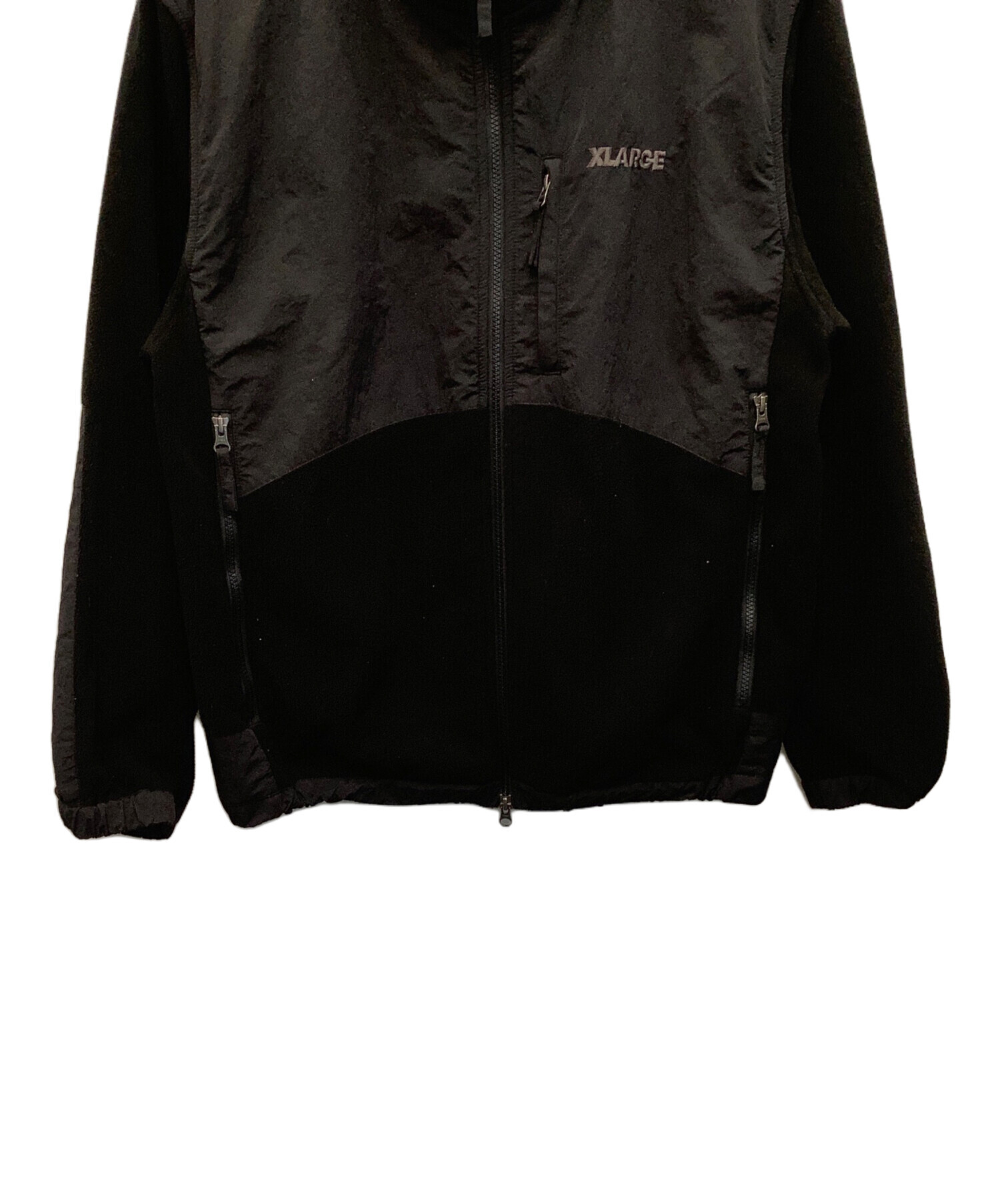 X-LARGE / フリースジャケット/ジャケット/L/ポリエステル/ブラック/101204021004 中古・古着通販】X-LARGE (エクストララージ) フリースジャケット