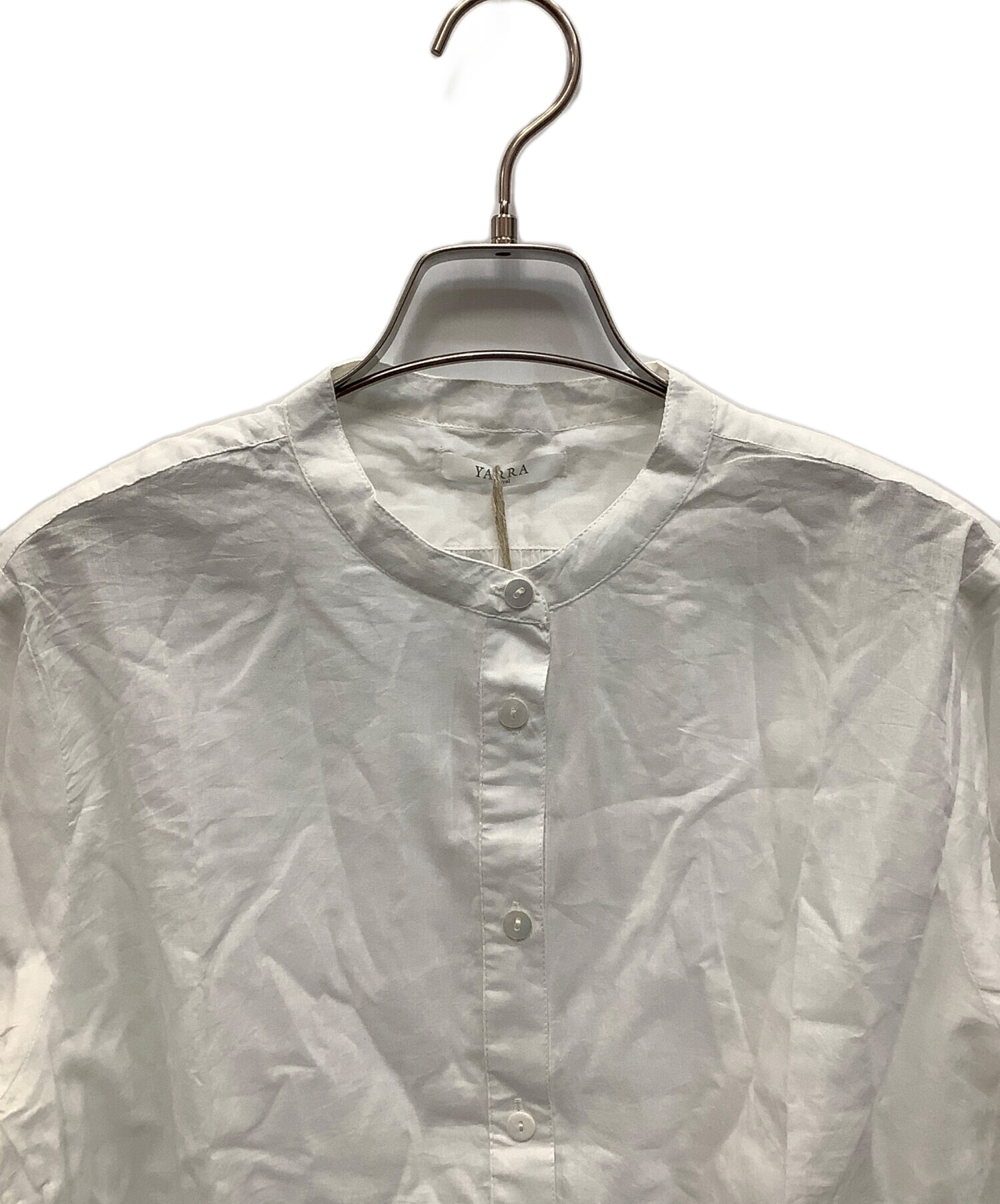中古・古着通販】YARRA (ヤラ) バンドカラーシャツ ホワイト サイズ 