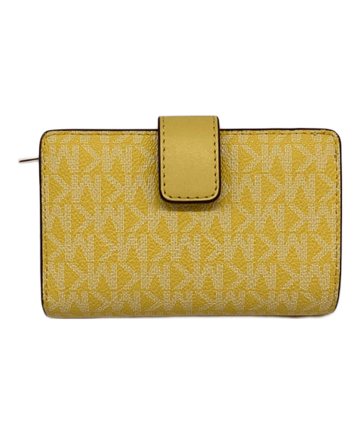 中古・古着通販】MICHAEL KORS (マイケルコース) 2つ折り財布 イエロー 