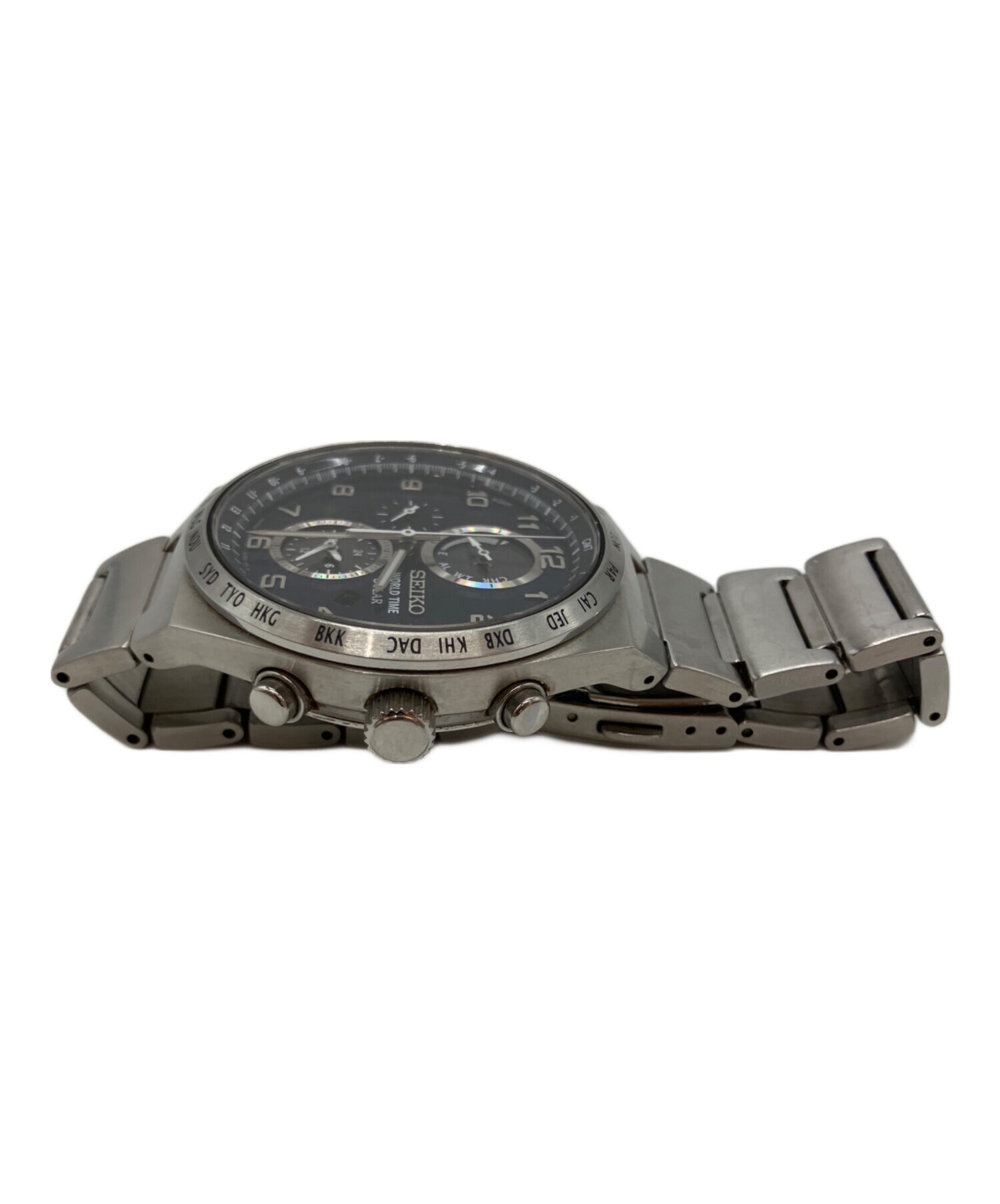中古・古着通販】SEIKO (セイコー) ワールドタイム ソーラー充電 