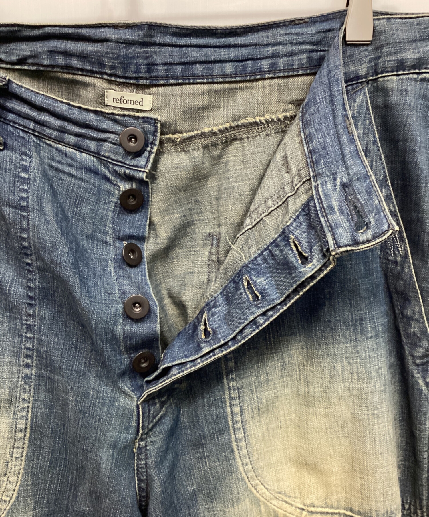 中古・古着通販】refomed (リフォメッド) OLD MAN DENIM TROUSERS