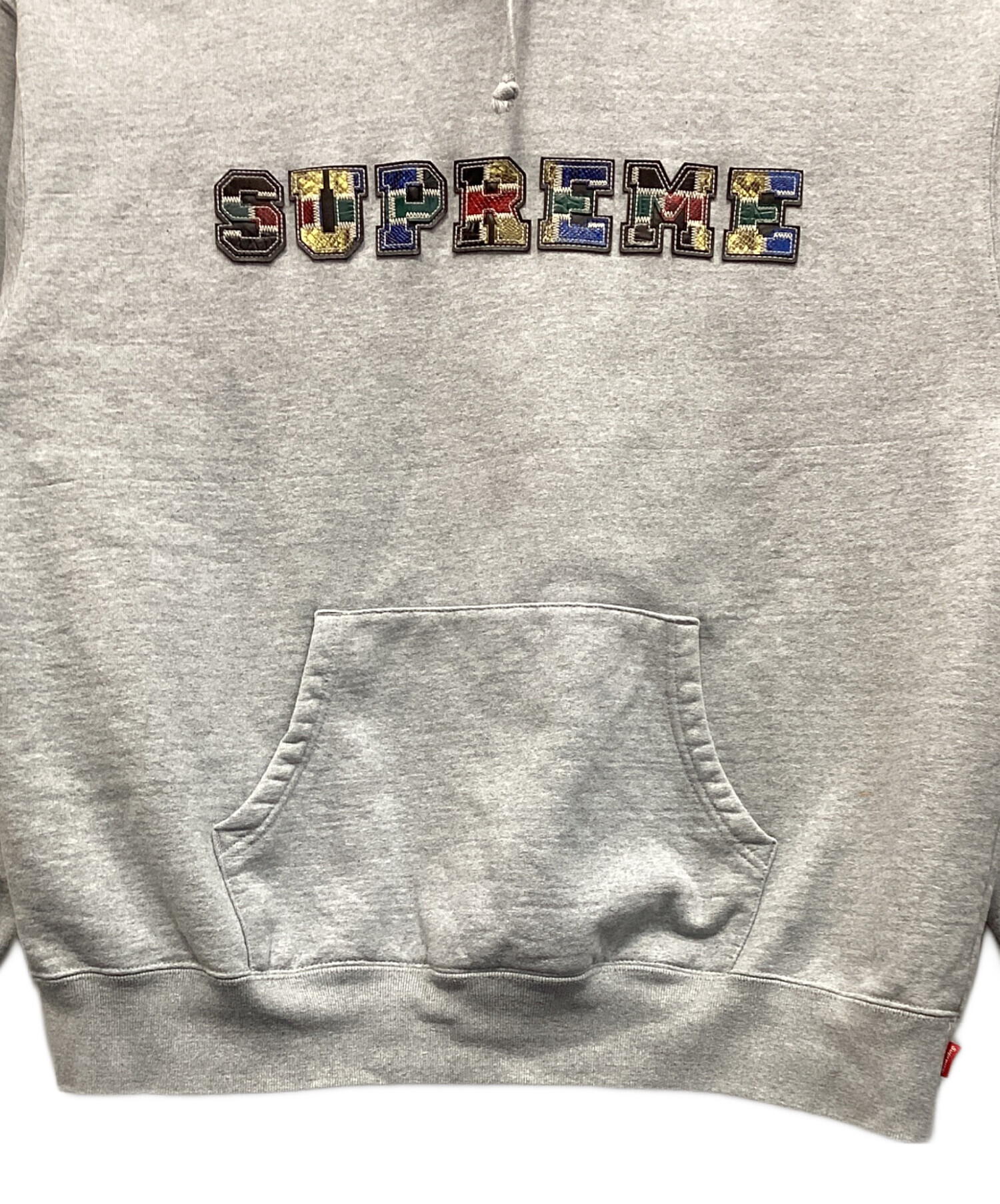 中古・古着通販】SUPREME (シュプリーム) プルオーバーパーカー グレー