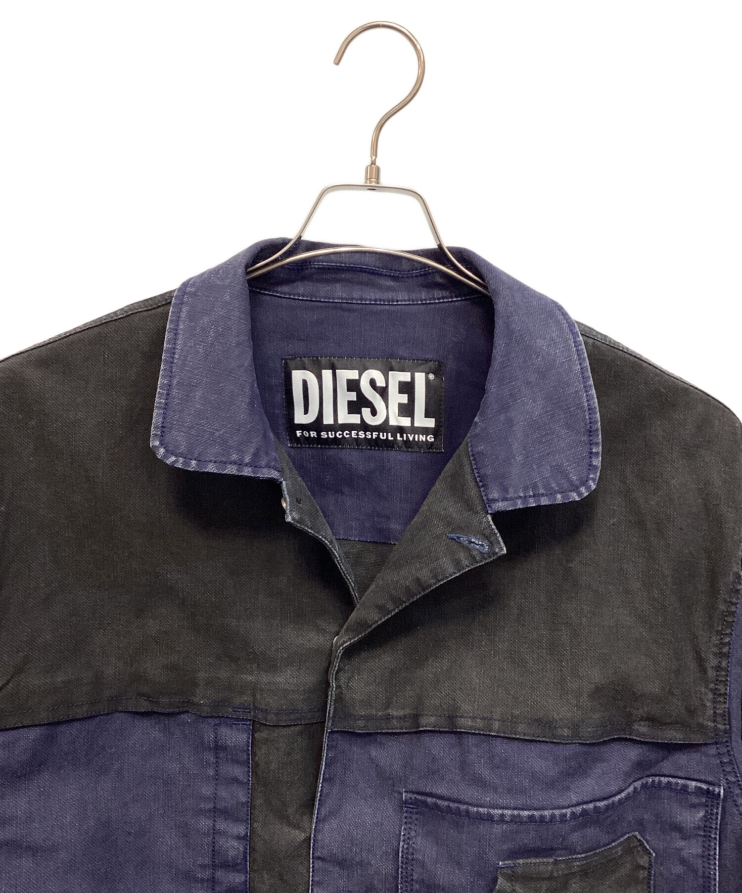 中古・古着通販】DIESEL (ディーゼル) デニムジャケット ブラック 