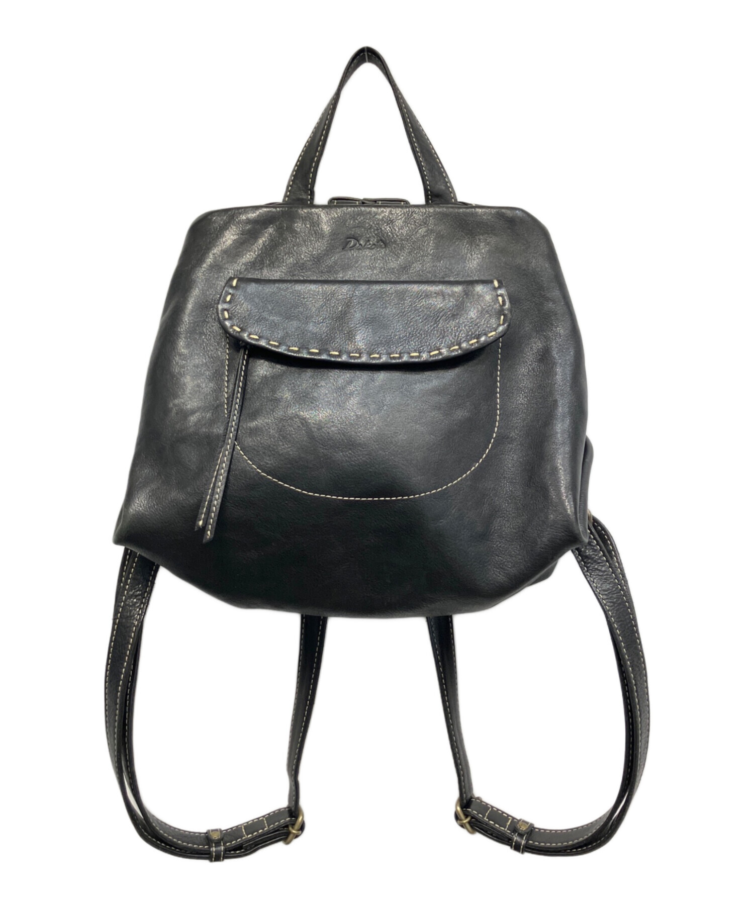 中古・古着通販】DAKOTA (ダコタ) レザーリュック ブラック｜ブランド