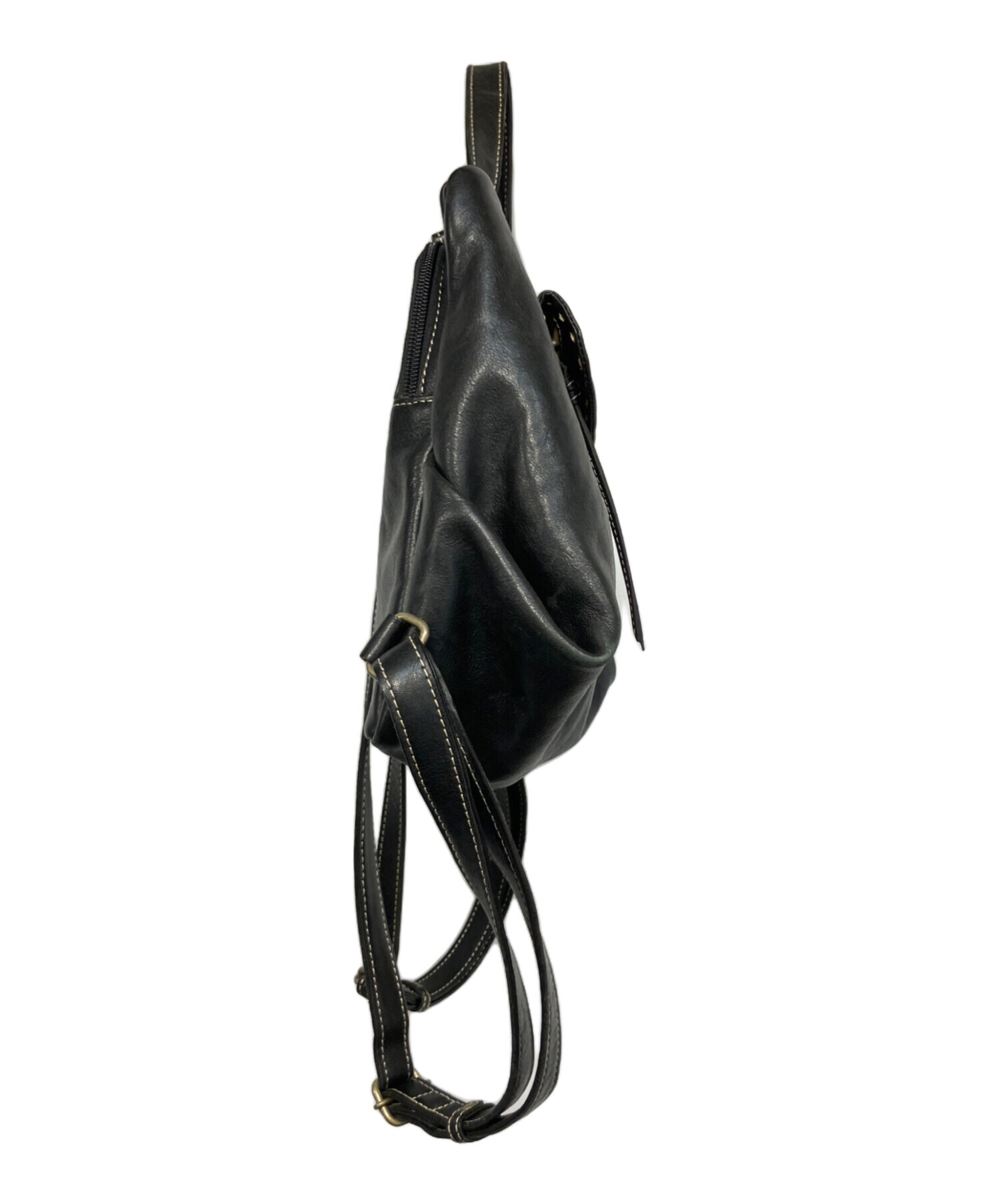 中古・古着通販】DAKOTA (ダコタ) レザーリュック ブラック｜ブランド