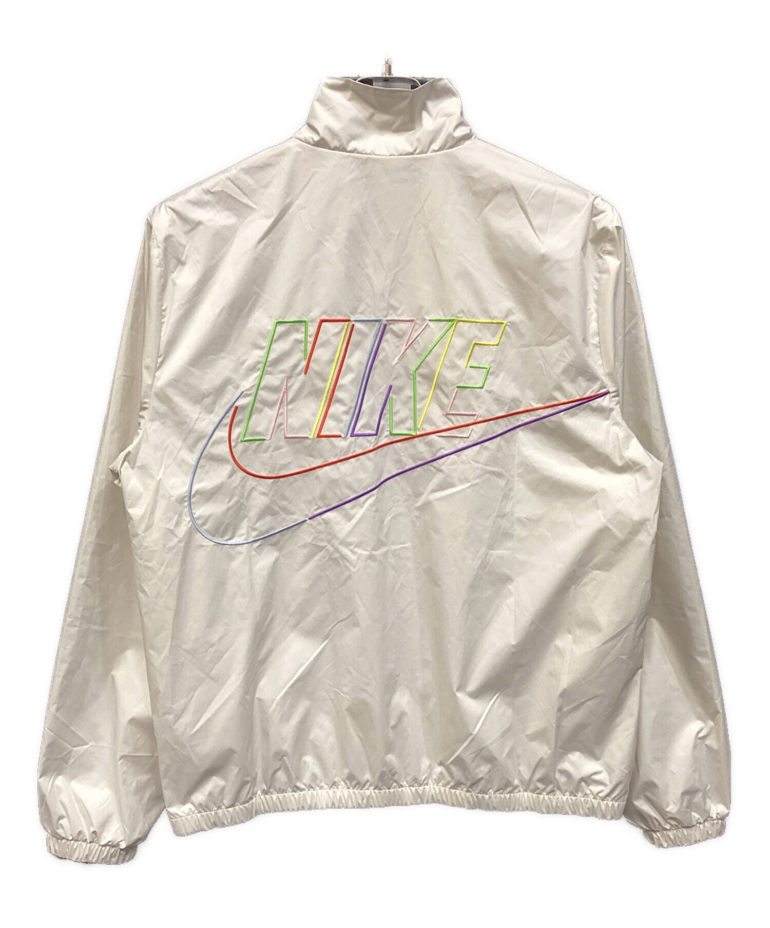 中古・古着通販】NIKE (ナイキ) ウーブンジャケット ホワイト サイズ 