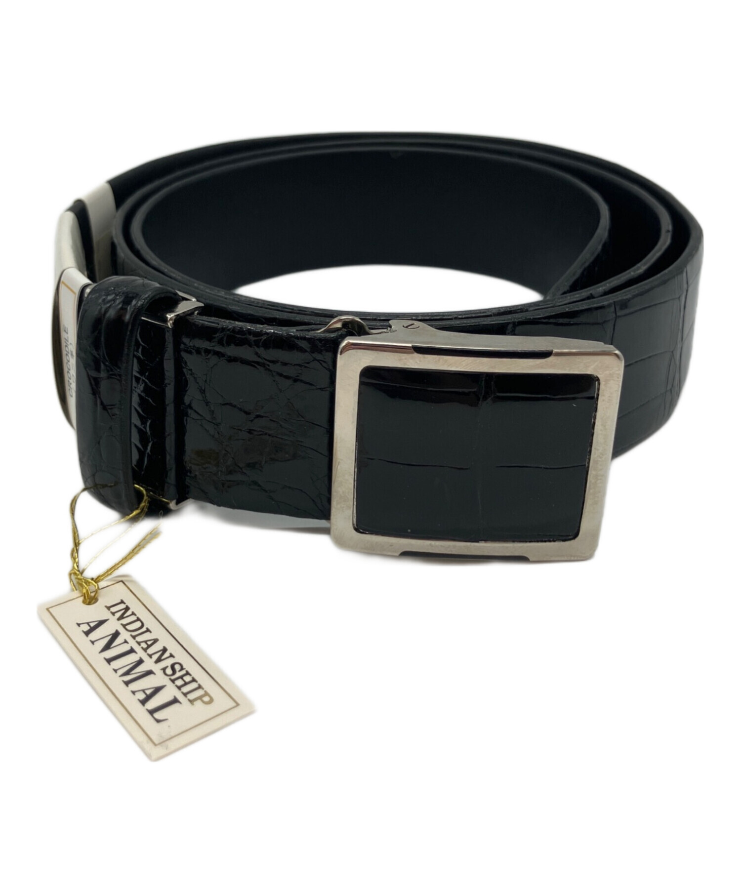 ❣️新品❣️純正クロコダイル　INDIAN SHIP クロコダイルベルト 日本製 中古・古着通販】INDIAN SHIP ANIMAL (インディアンシップアニマル