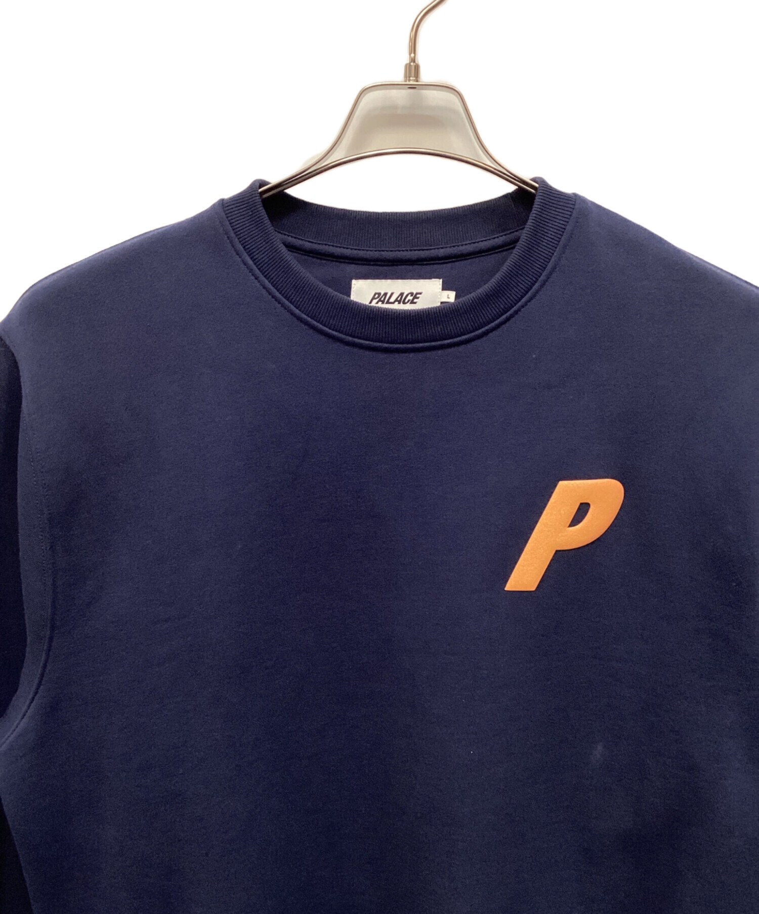 中古・古着通販】PALACE (パレス) p3 glitter crew ネイビー サイズ:L