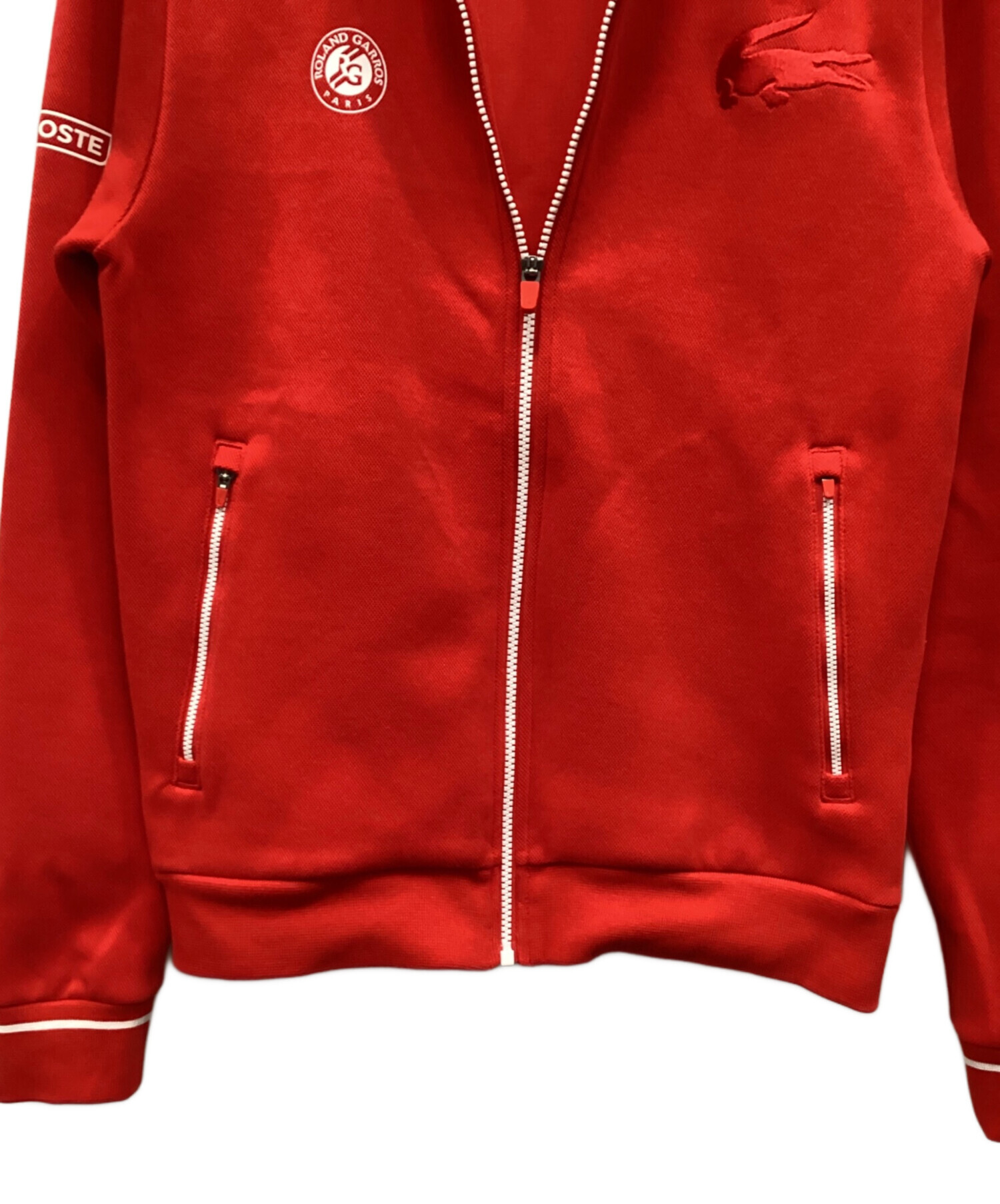 LACOSTE　ラコステ　ジャケット　コーデュロイ　ダブル　36　レッド　赤 中古・古着通販】LACOSTE (ラコステ) ROLAND GARROS (ローランギャロス