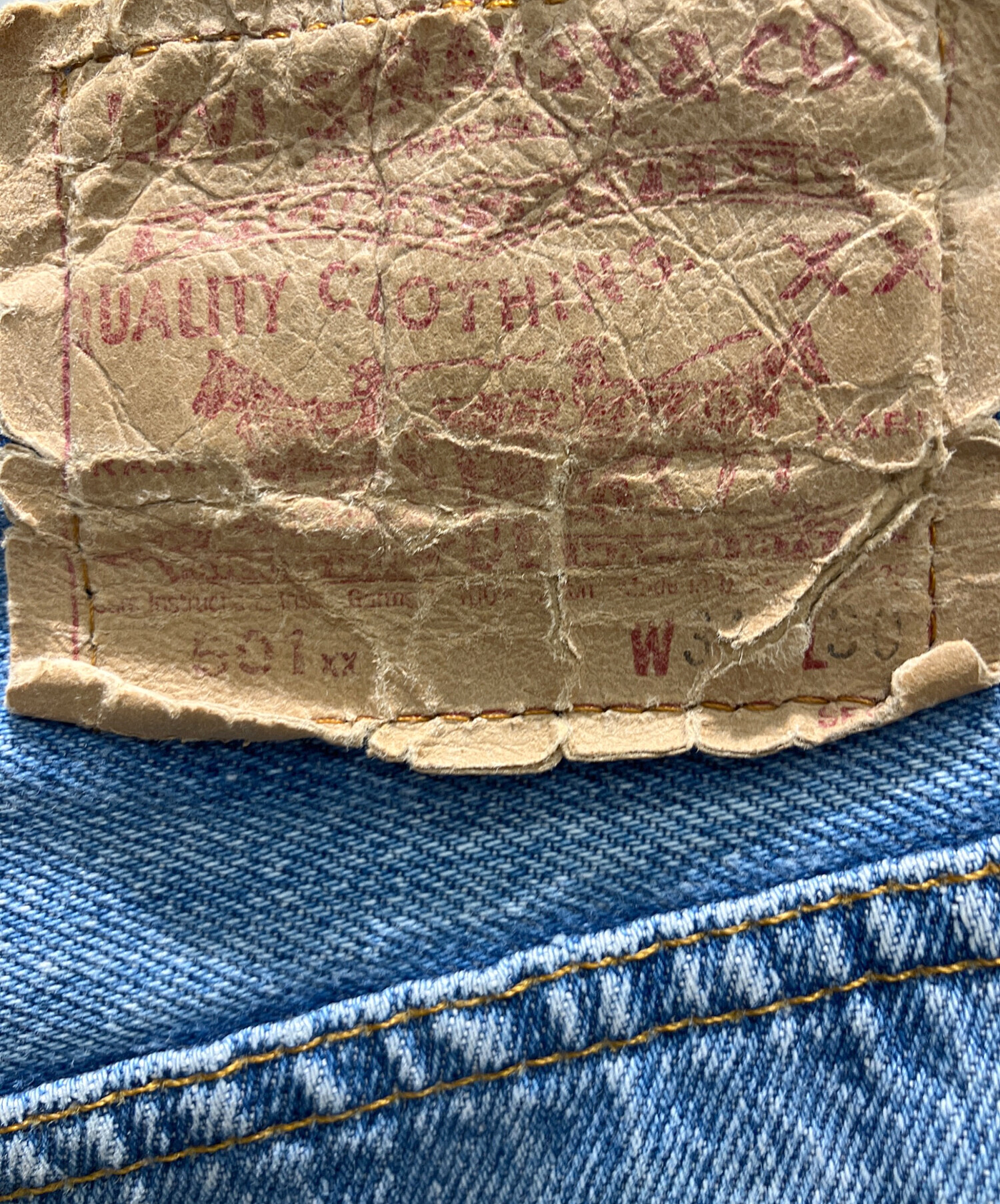 中古・古着通販】LEVI'S (リーバイス) 501XX 552刻印 USA製 紙パッチ