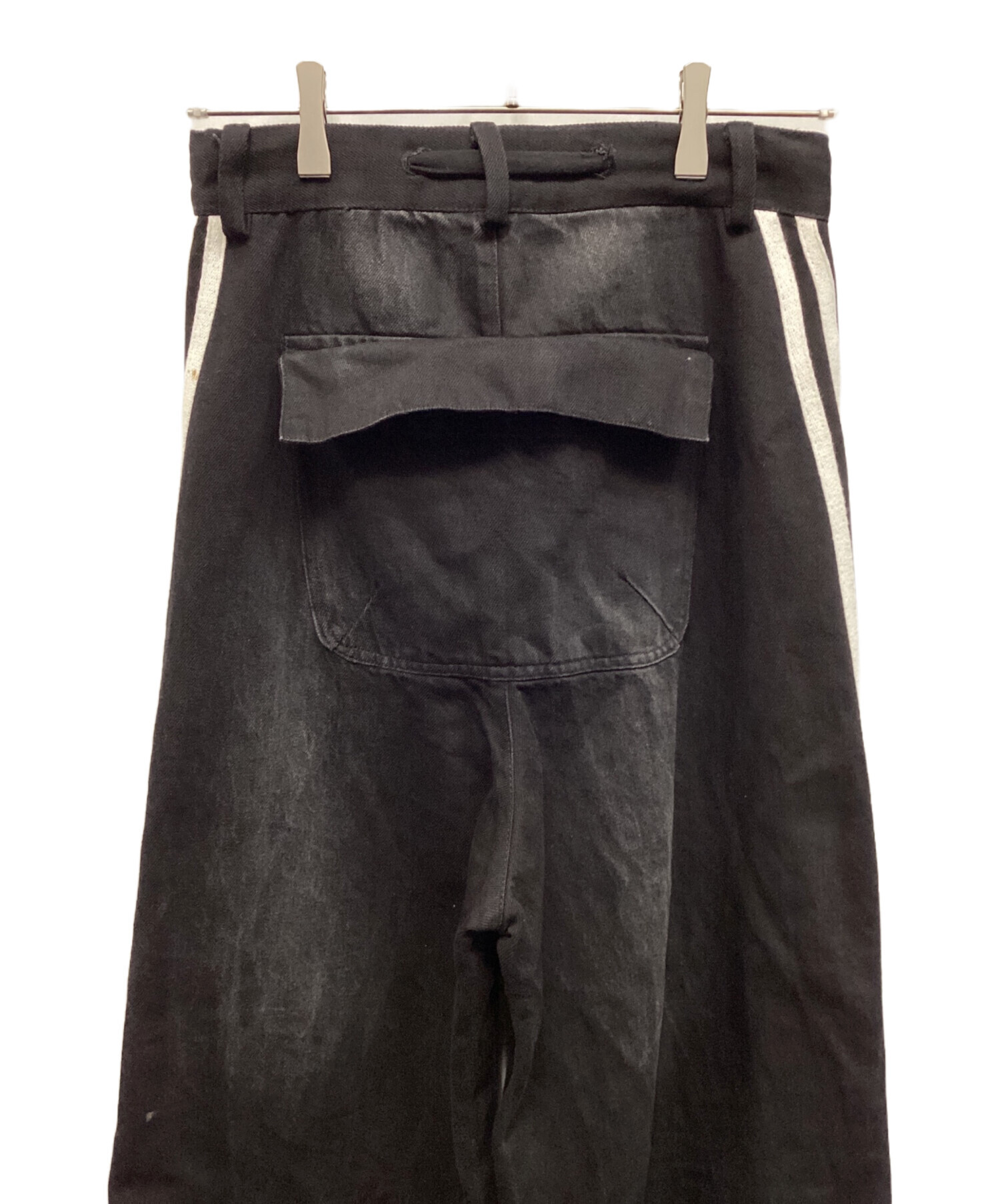 中古・古着通販】yori sport (ヨリ スポーツ) 5stripedenim ブラック