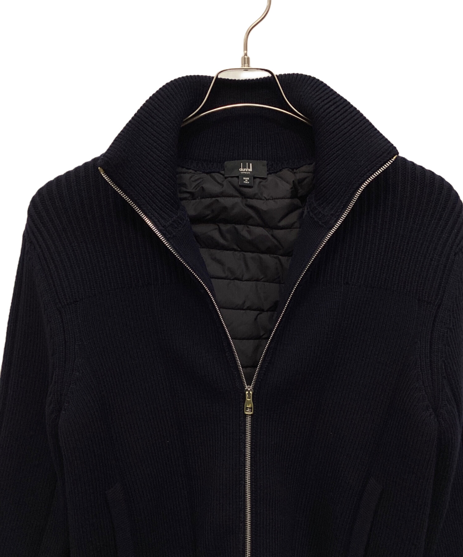 中古・古着通販】dunhill (ダンヒル) パデットニットジャケット 