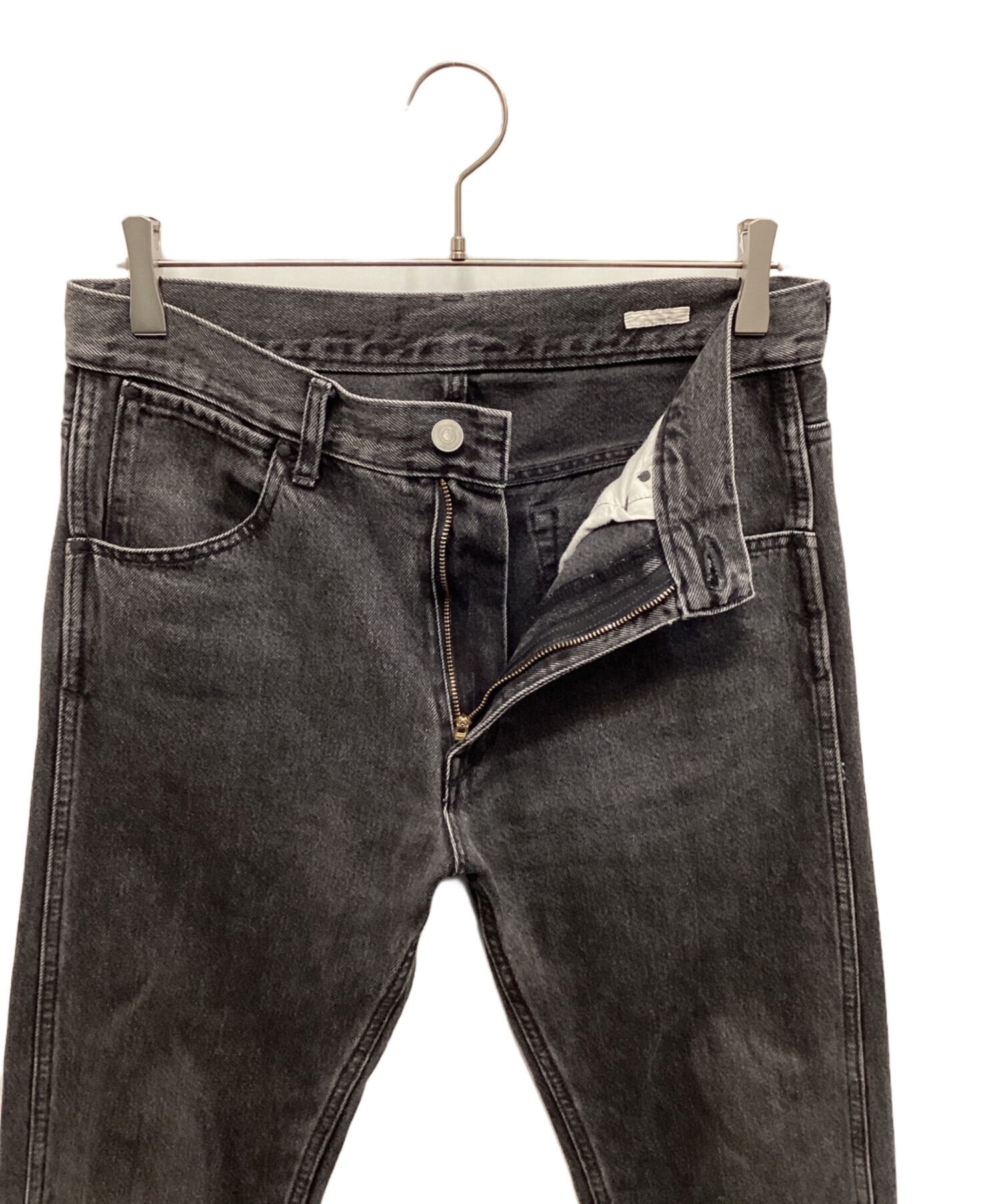 コモリ　ブラックデニムジャケット　サイズ1 COMOLI（コモリ） 直営店限定 ブラック デニムジャケット 22ss