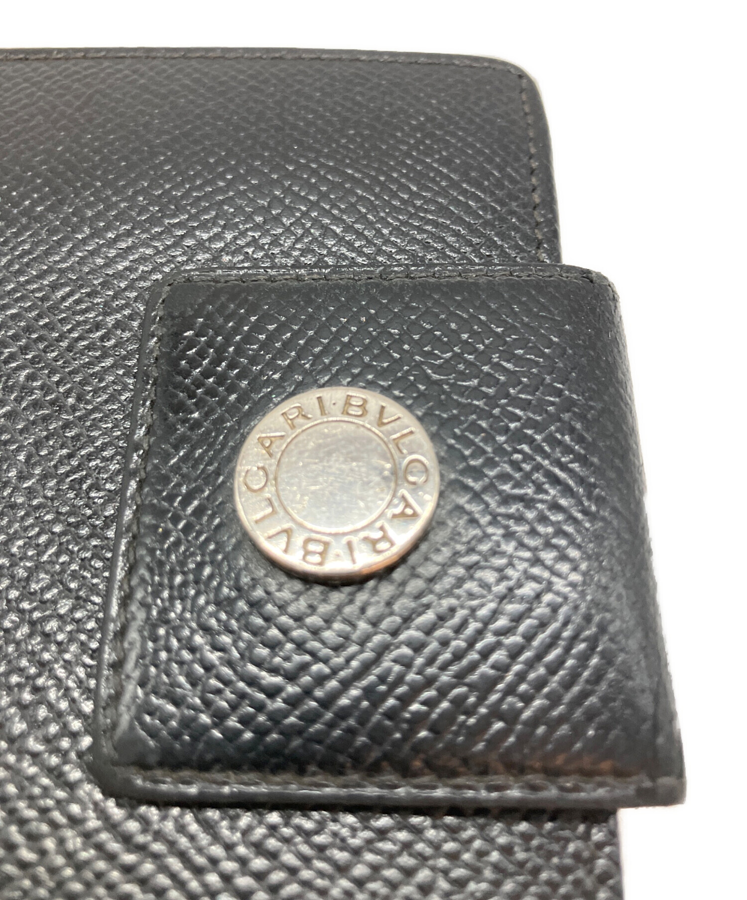 中古・古着通販】BVLGARI (ブルガリ) 2つ折り財布 ブラック｜ブランド