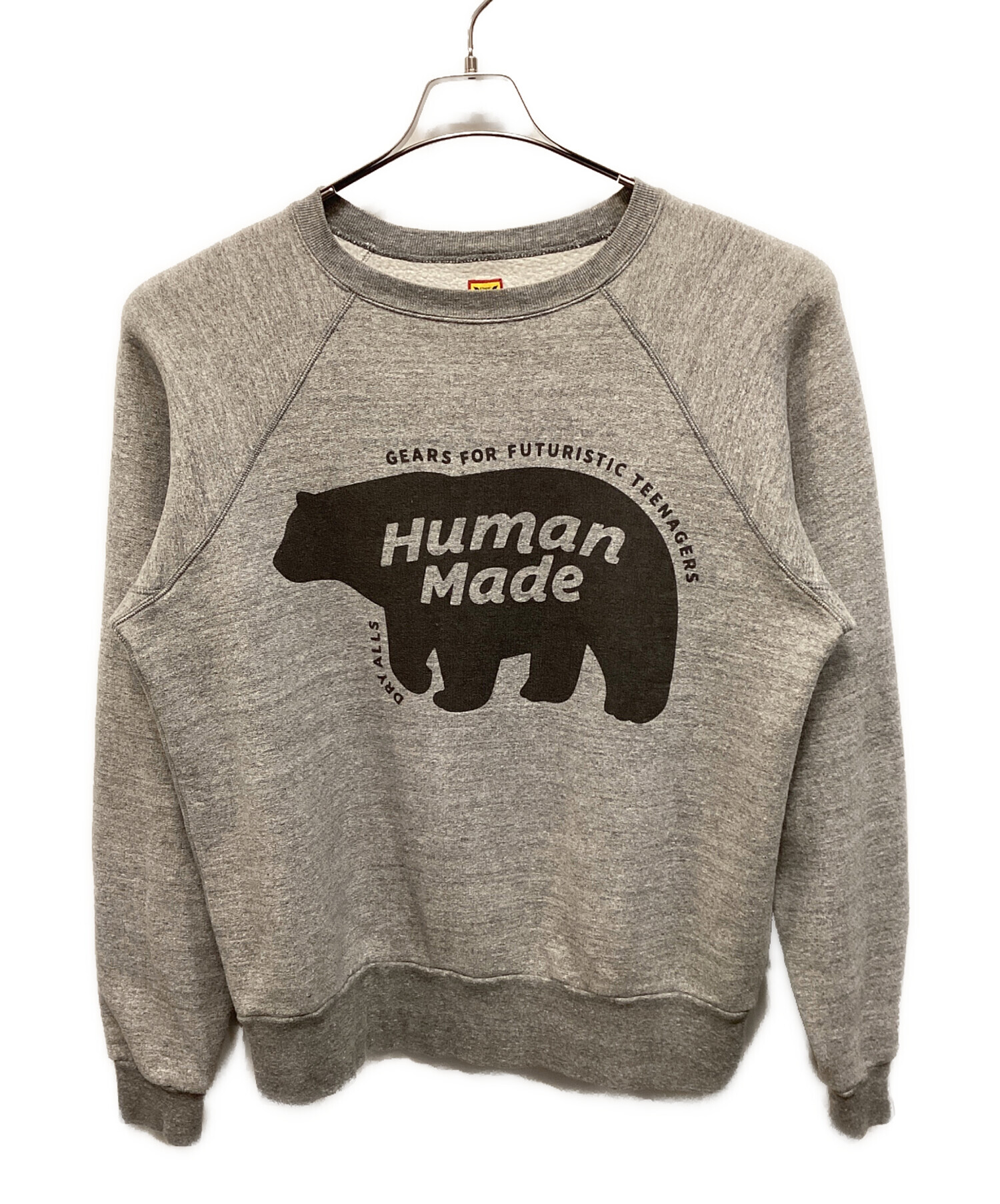 Human Made グレー Vネック トレーナー スウェット 中古・古着通販】HUMAN MADE (ヒューマンメイド) スウェット グレー