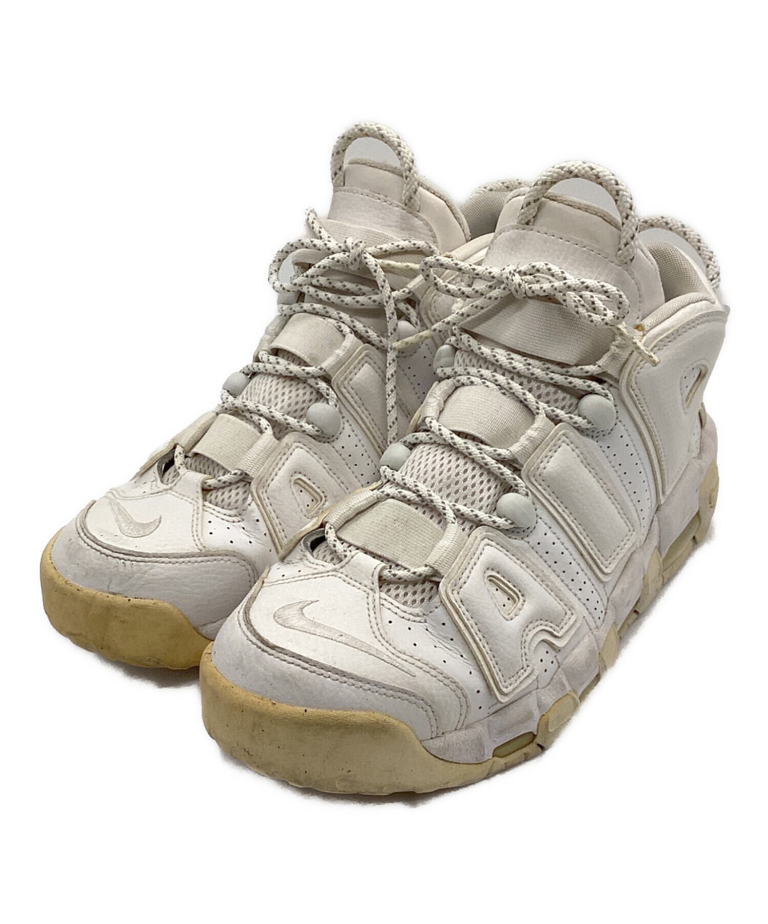 中古・古着通販】NIKE (ナイキ) AIR MORE UPTEMPO 96 ホワイト サイズ 