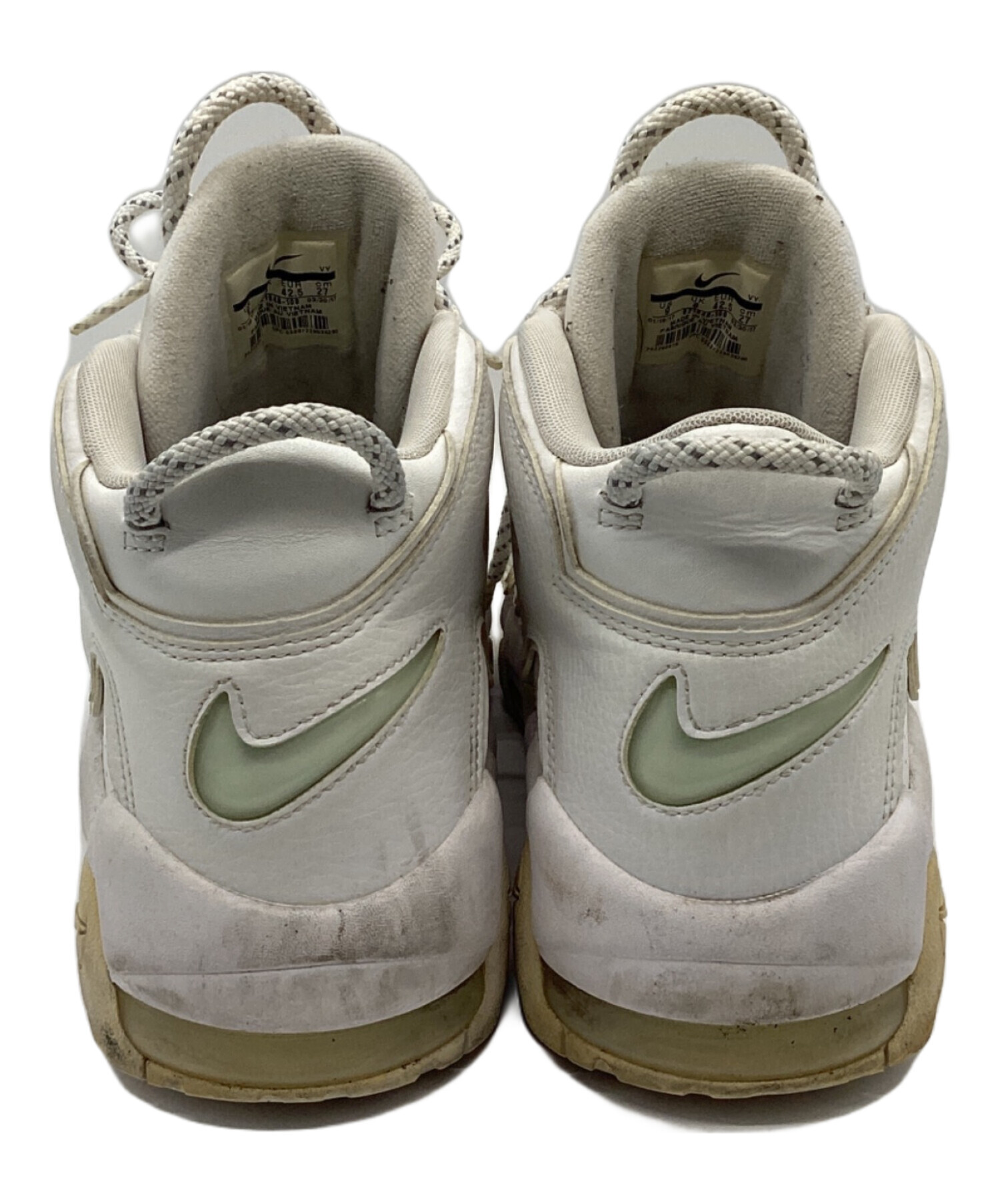 中古・古着通販】NIKE (ナイキ) AIR MORE UPTEMPO 96 ホワイト サイズ 