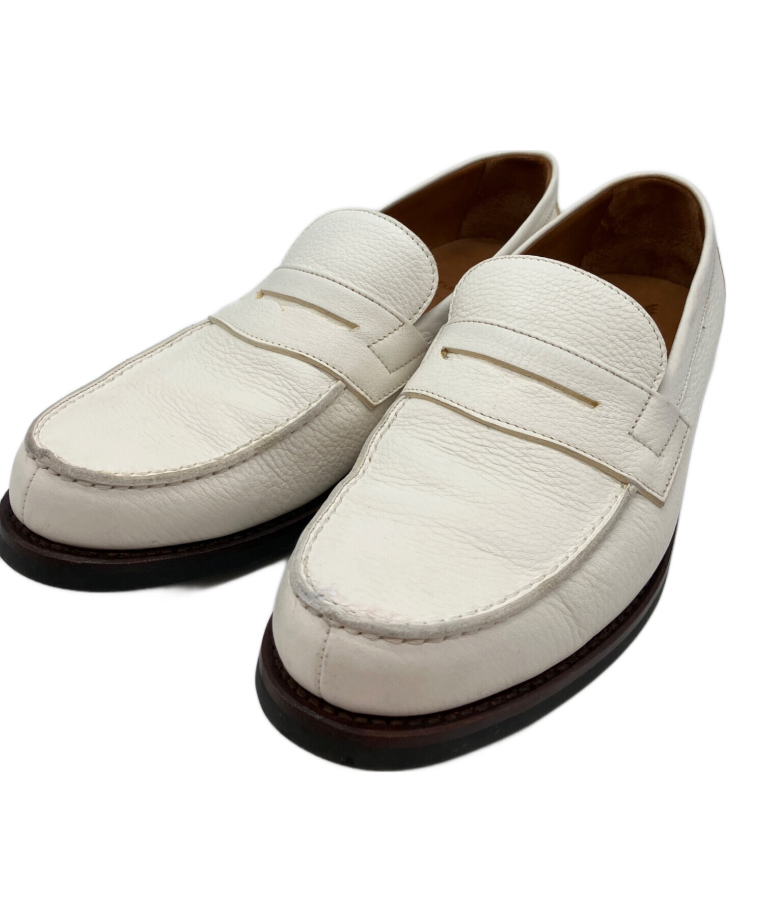 中古・古着通販】YANKO (ヤンコ) タッセルローファー ホワイト サイズ