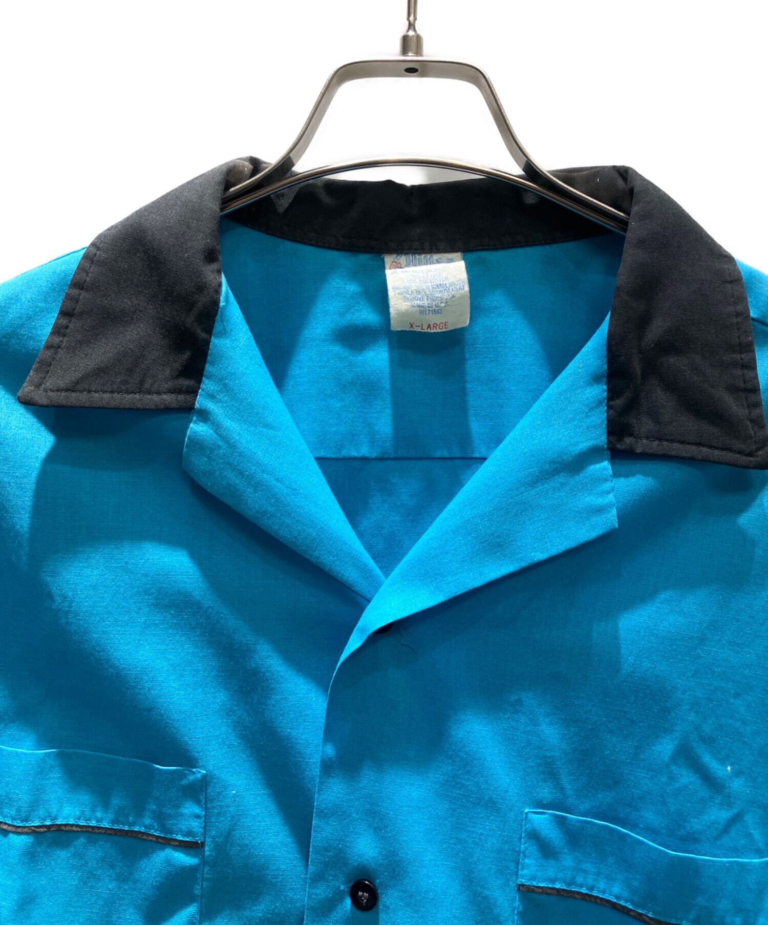 中古・古着通販】Hilton (ヒルトン) ボーリングシャツ ブルー サイズ