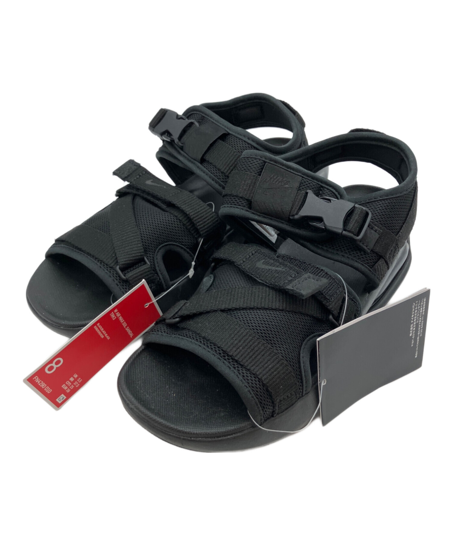 中古・古着通販】NIKE (ナイキ) エア マックス ソル サンダル ブラック 