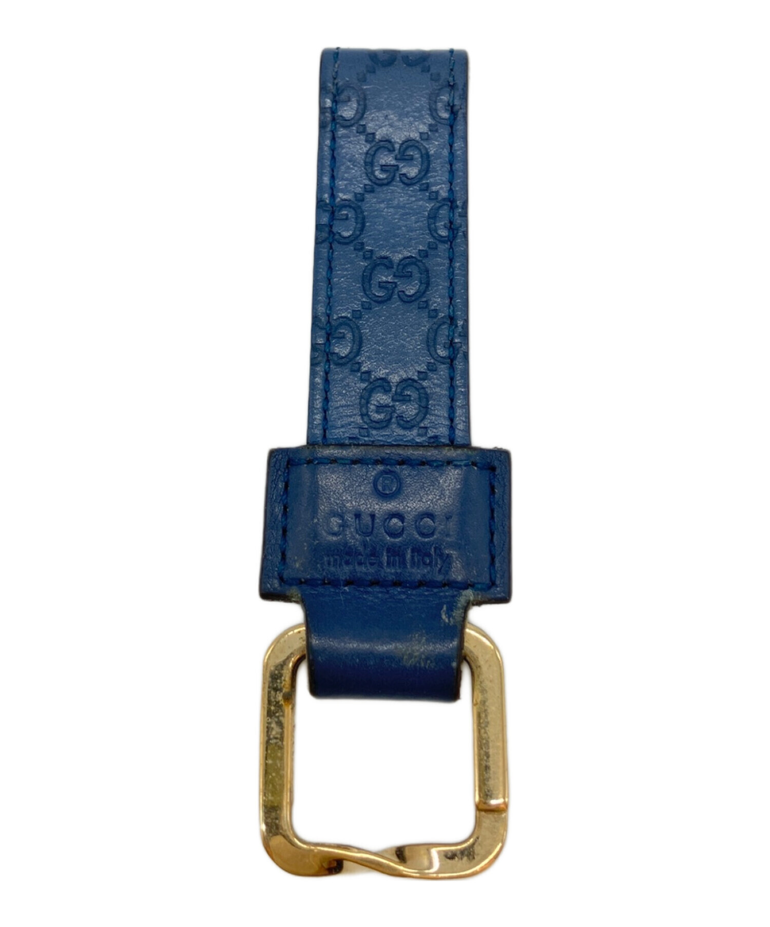 中古・古着通販】GUCCI (グッチ) キーリング ブルー｜ブランド・古着