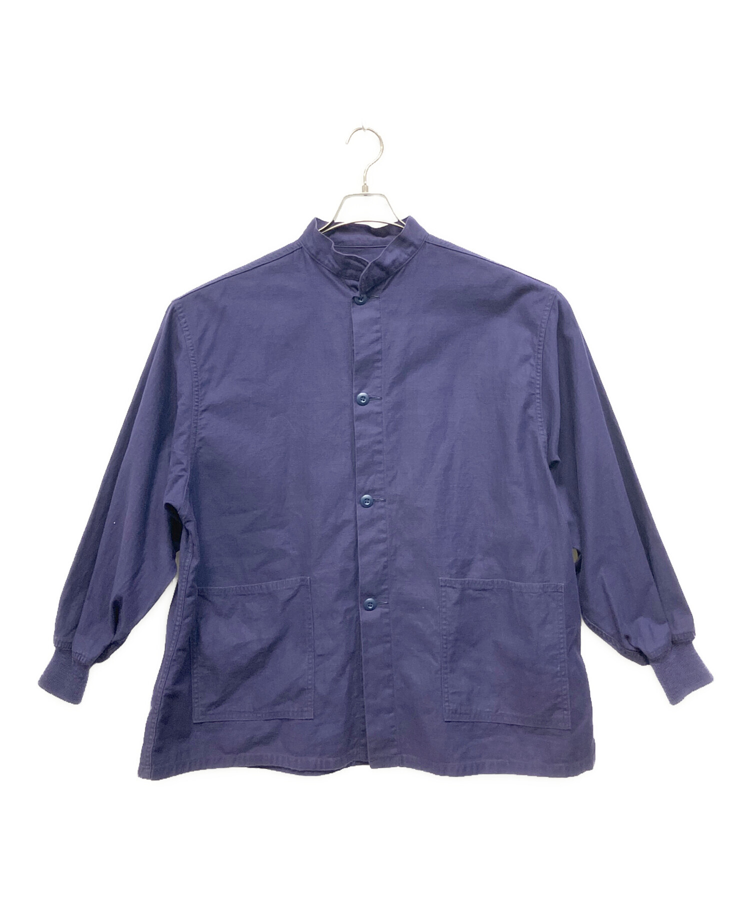 中古・古着通販】Needles (ニードルズ) バンドカラーシャツ パープル 中古・古着通販】Needles (ニードルズ) バンドカラーシャツ パープル