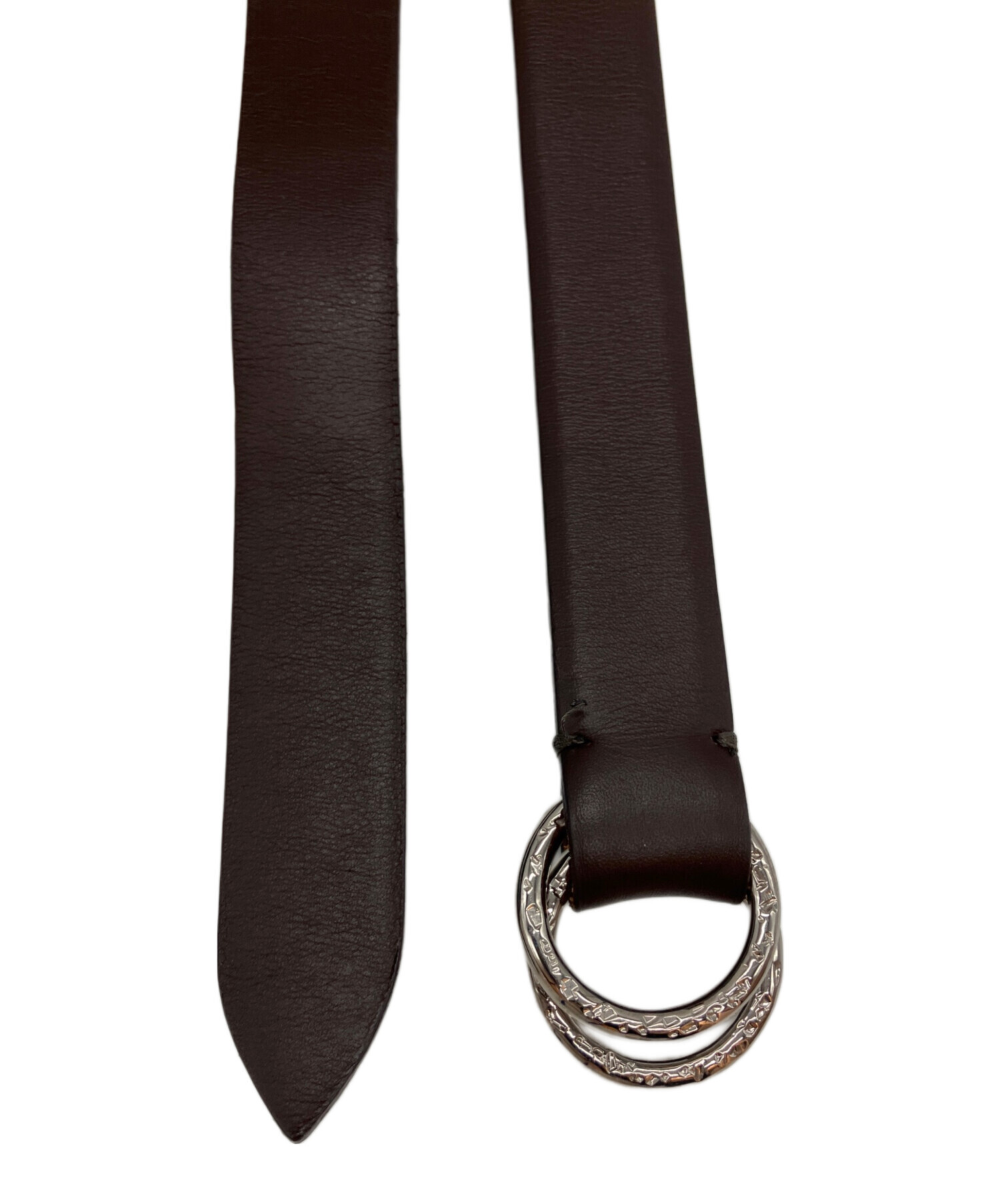 SADDLER'S サドラーズ ベルト 85 茶 【古着】【中古】 中古・古着通販】SADDLER'S (サドラーズ) ダブルリングベルト ブラウン