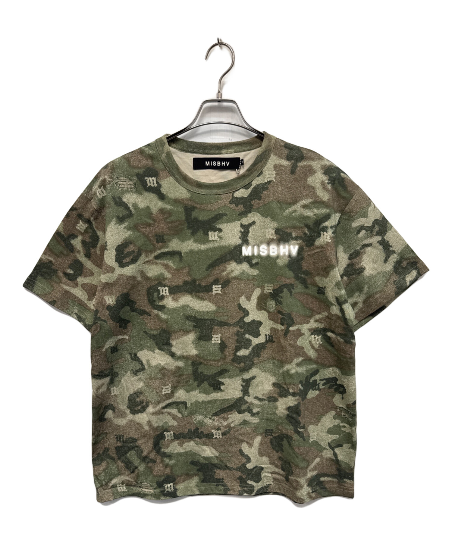 【新品未使用】MISBHV ミスビヘイブ モノグラム トップス S 中古・古着通販】MISBHV (ミスビヘイブ) 半袖カットソー グリーン