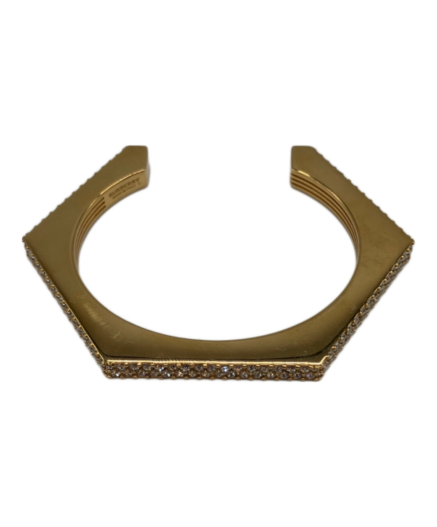 Burberry シルバー925バングル 2本ライン デザイン（中古品） Burberry