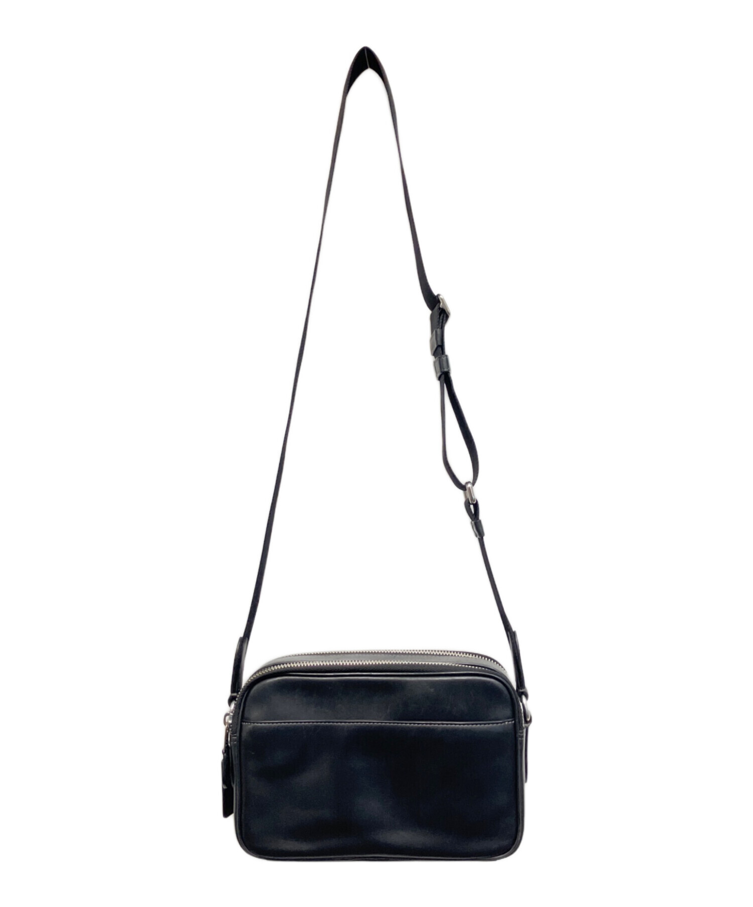 中古・古着通販】COACH (コーチ) ショルダーバッグ ブラック×ホワイト 