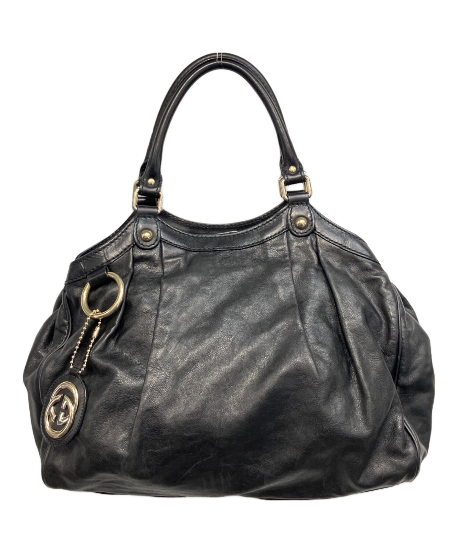 GUCCI ブラック ハンドバッグ ブラック（黒）系 GUCCI(グッチ 