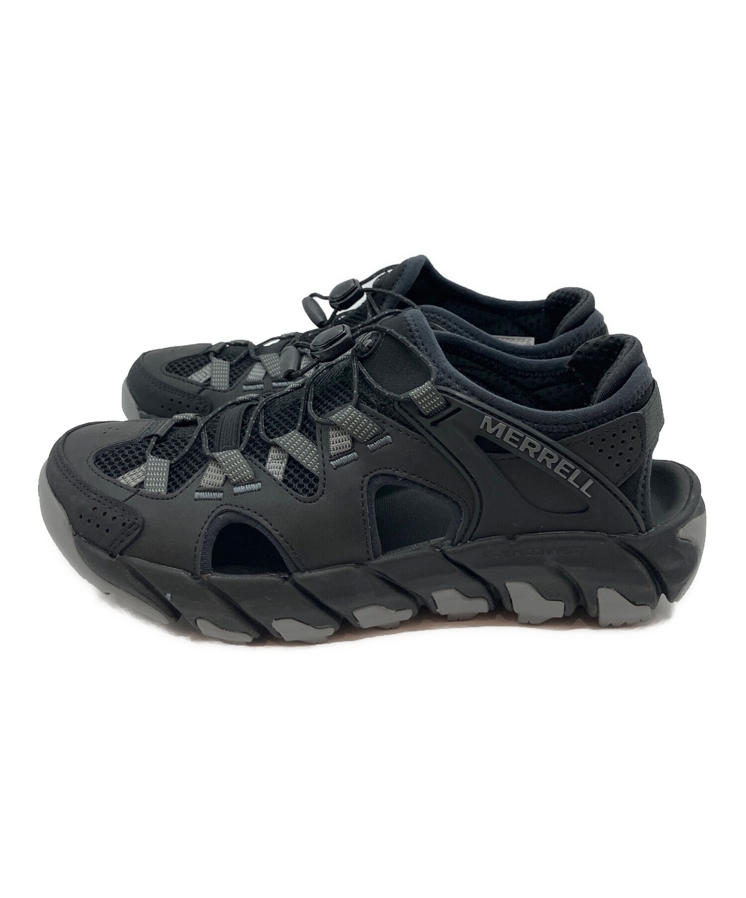 【美品24.5cm】MERRELL ブラック サンダル 中古・古着通販】MERRELL (メレル) MERRELL(メレル)メレルスニーカー