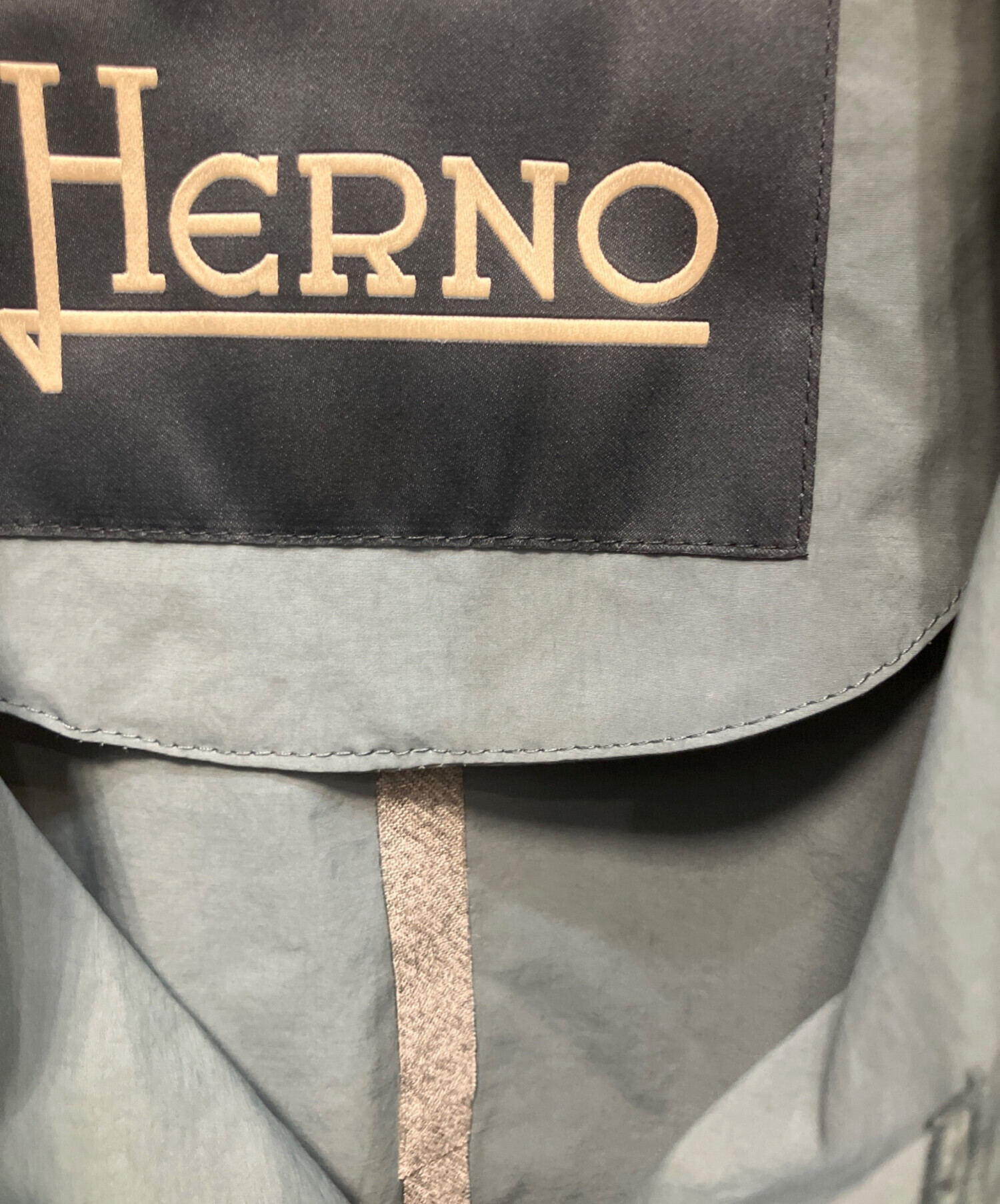 【定価15万】 ヘルノ HERNO ナイロン トレンチコート メンズ　48 HERNO ヘルノ トレンチコート IM0209U 12225 メンズ ナイロン ダブル