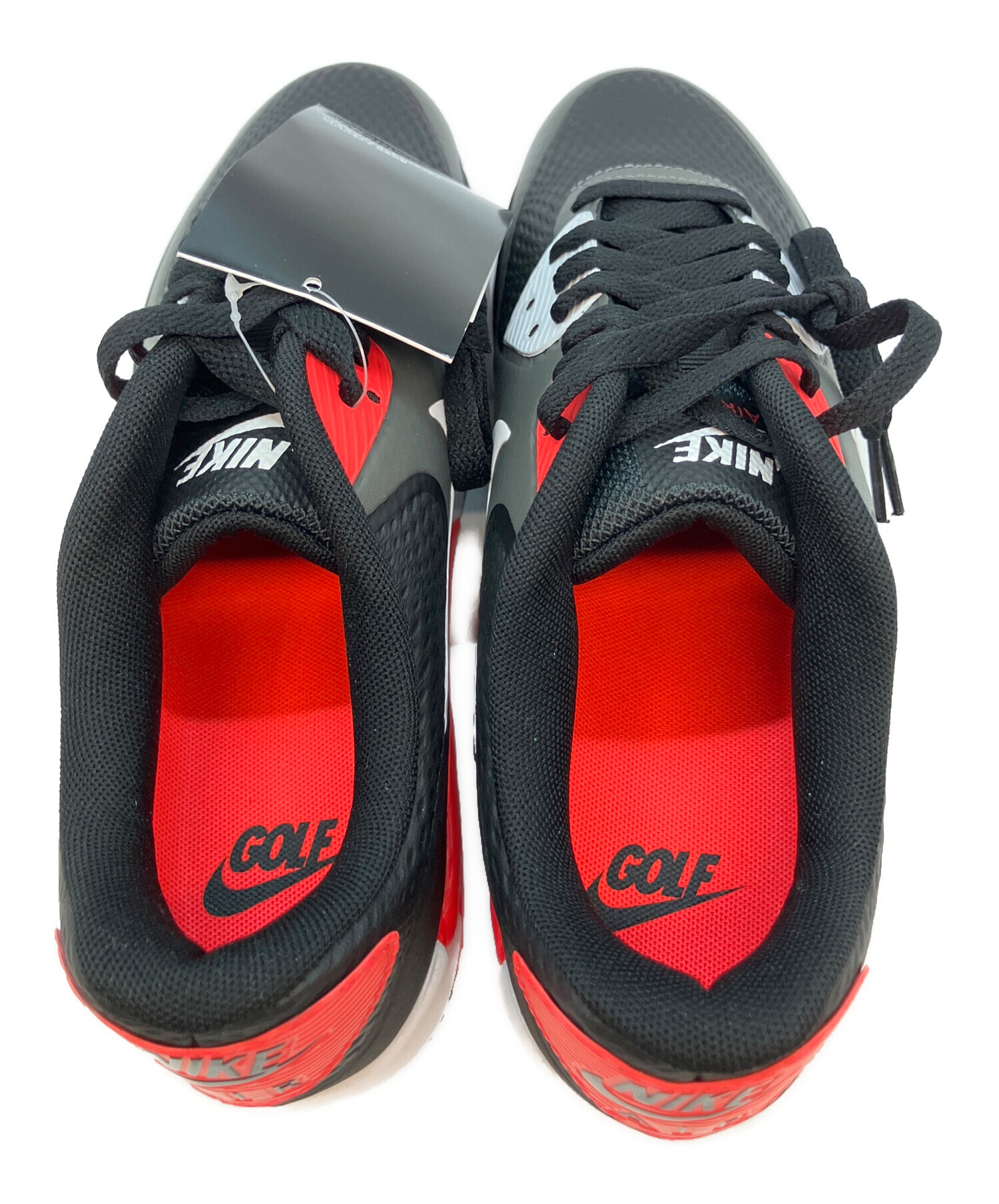 中古・古着通販】NIKE (ナイキ) ゴルフシューズ ブラック×レッド