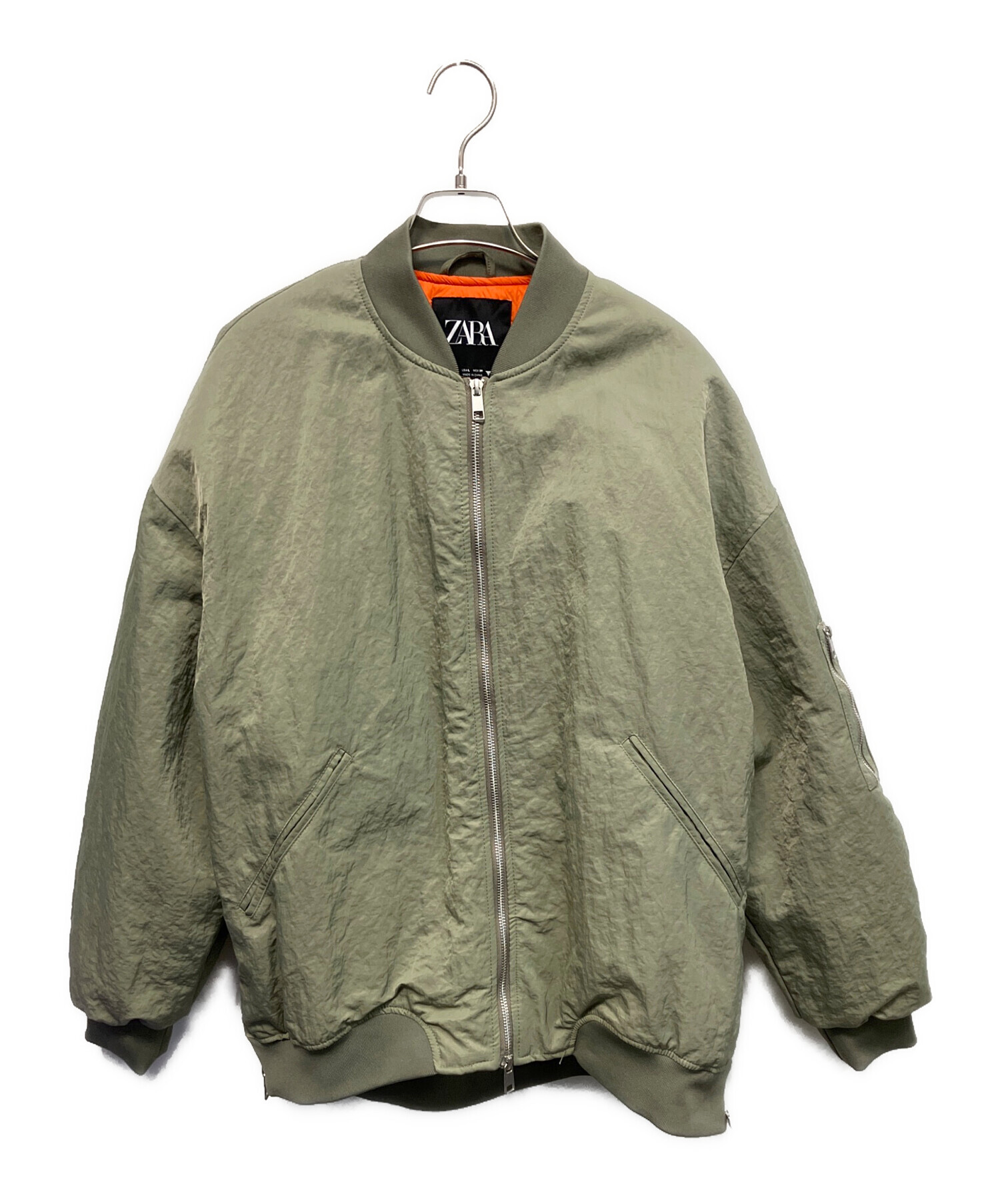 中古・古着通販】ZARA (ザラ) 23AW OVERSIZE NYLON BOMBER JACKET