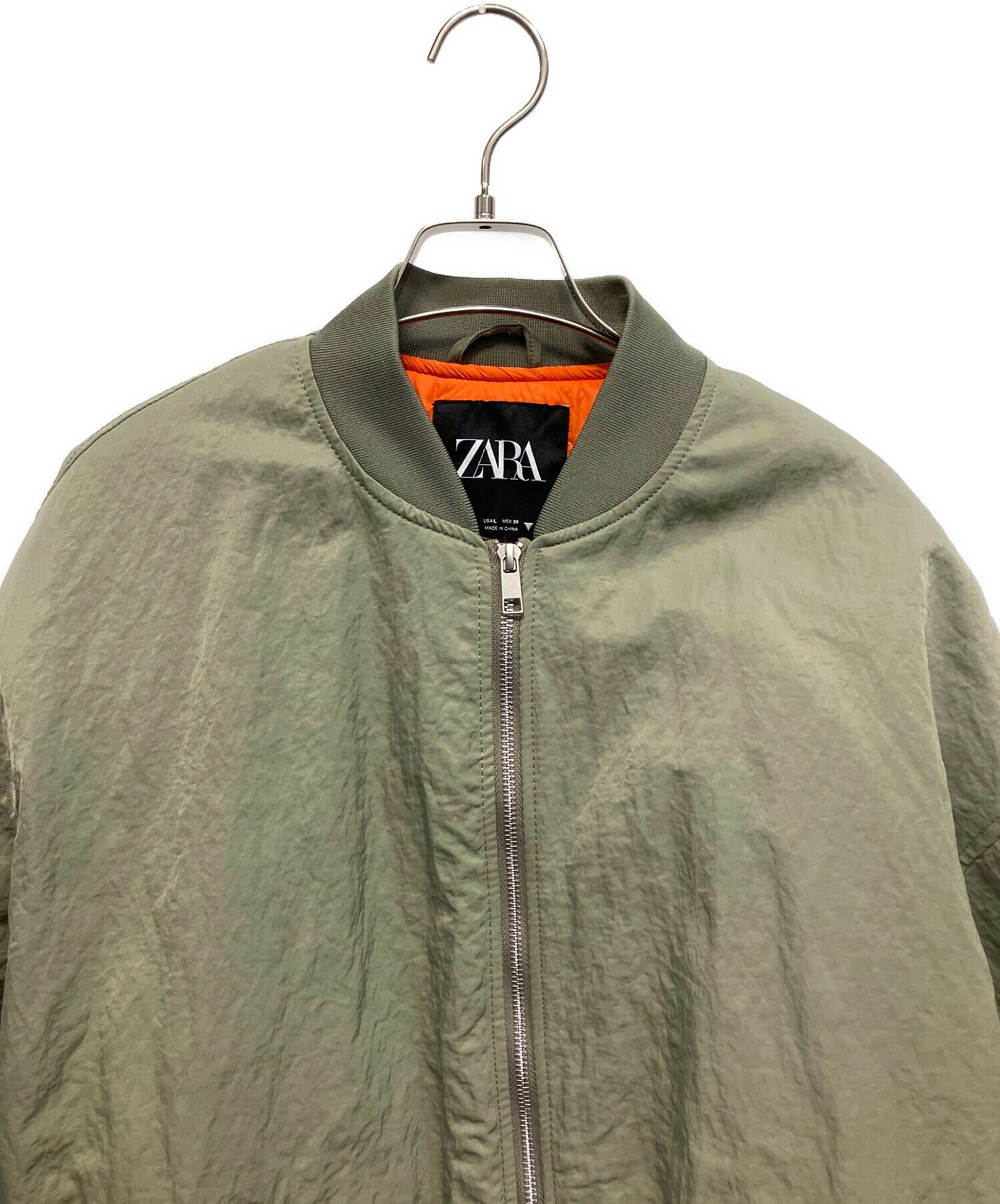 中古・古着通販】ZARA (ザラ) 23AW OVERSIZE NYLON BOMBER JACKET 