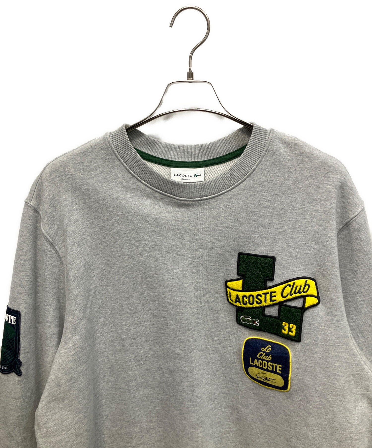 中古・古着通販】LACOSTE (ラコステ) ヘリテージワッペンクルーネック 