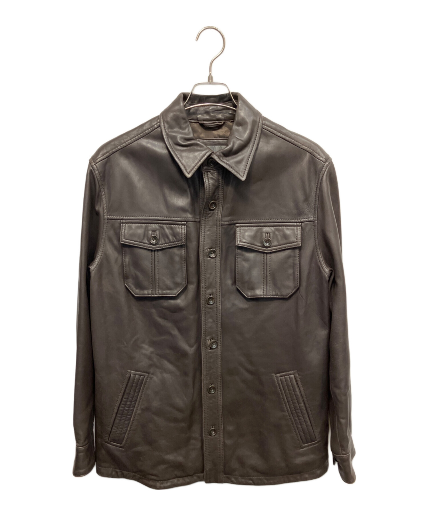 Vintage 古着 Eddie Bauer ラムレザージャケット 中古・古着通販】Eddie Bauer (エディーバウアー) ラムレザー