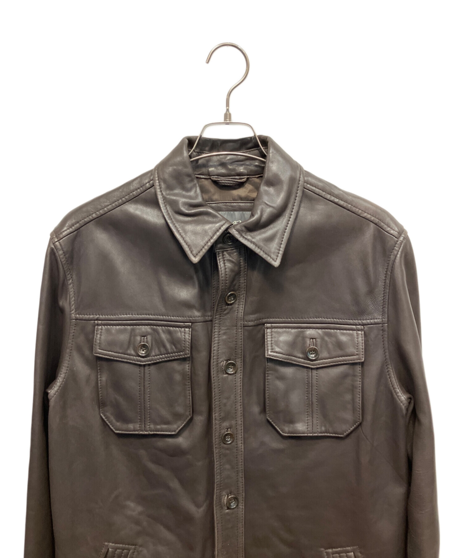 Vintage 古着 Eddie Bauer ラムレザージャケット 中古・古着通販】Eddie Bauer (エディーバウアー) ラムレザー