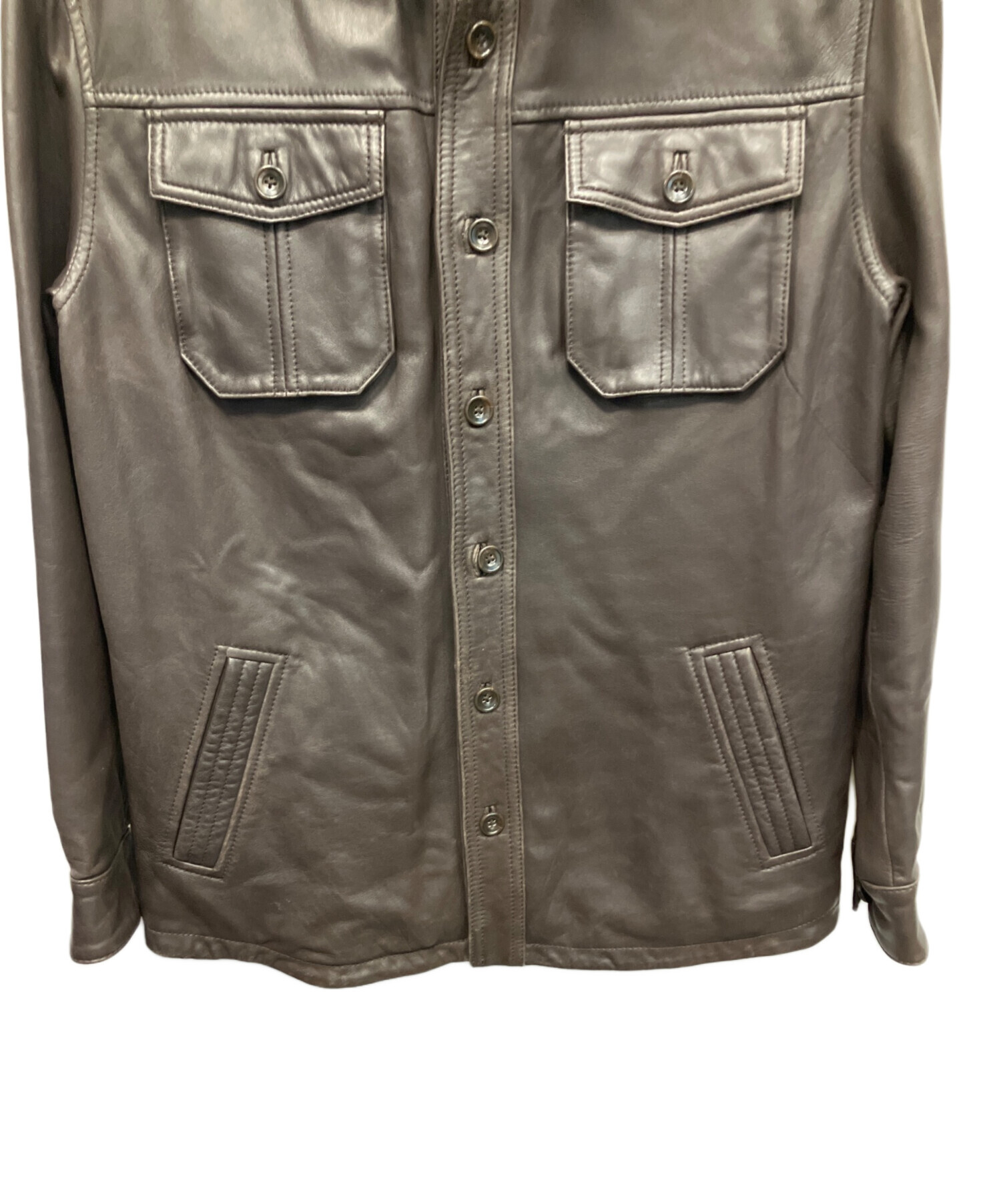 中古・古着通販】Eddie Bauer (エディーバウアー) ラムレザー