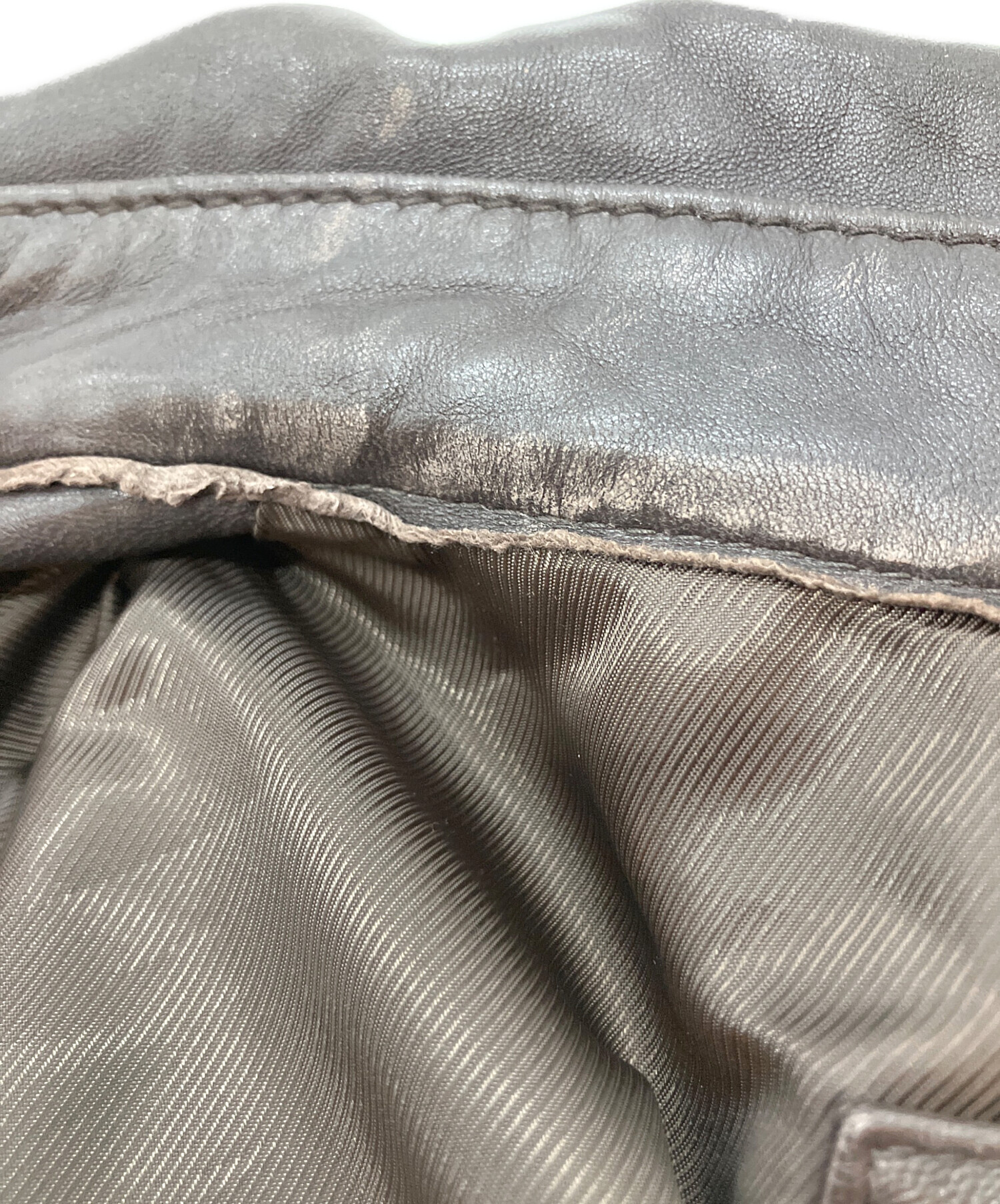 中古・古着通販】Eddie Bauer (エディーバウアー) ラムレザー