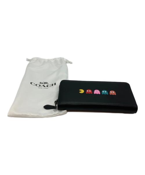 【X'mas直前値下げ！】コーチ パックマンコラボ F73444 長財布 鑑定済 COACH - 【X'mas直前値下げ！】コーチ パックマンコラボ F73444 長財布