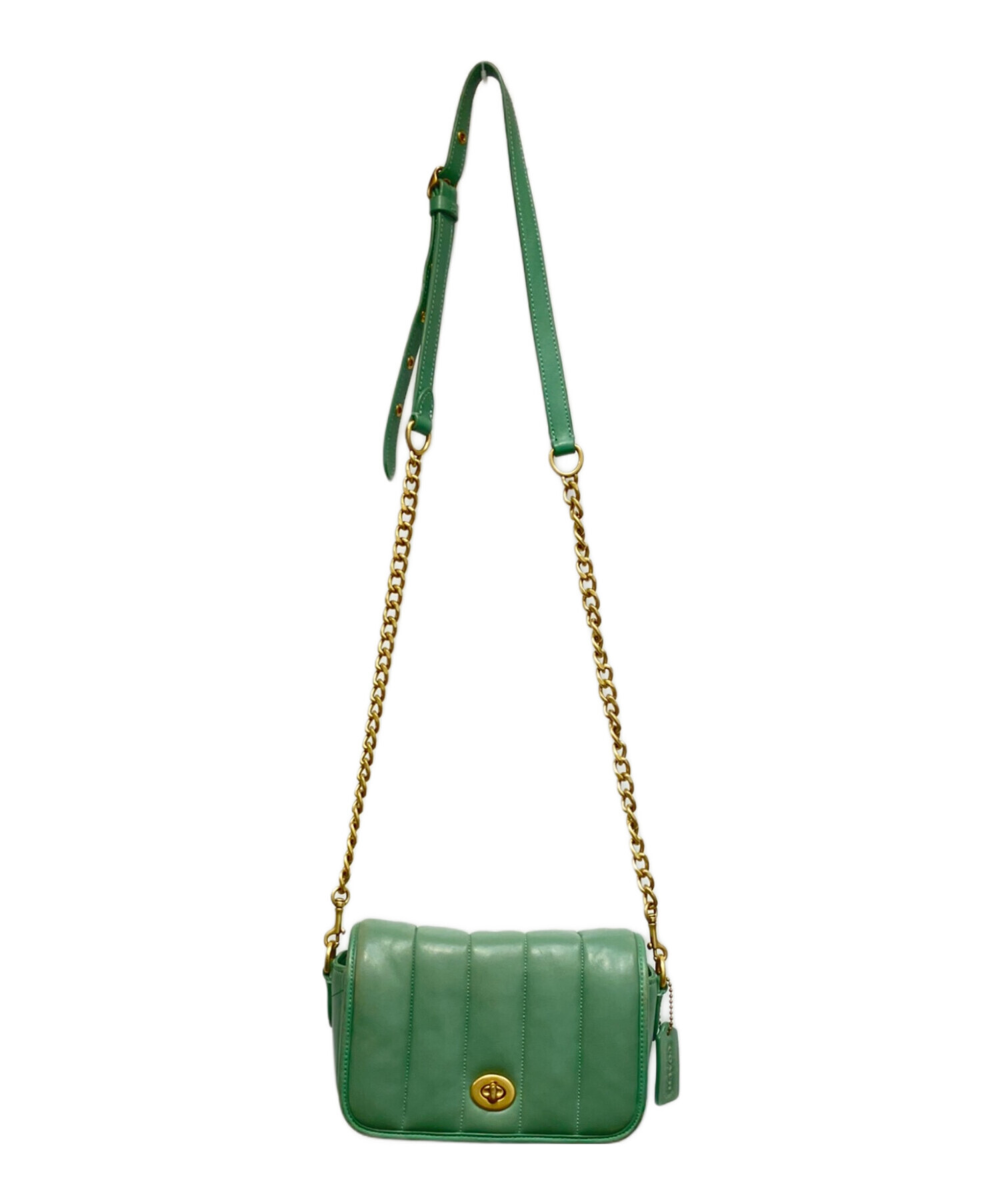 中古・古着通販】COACH (コーチ) チェーンショルダーバッグ C3843