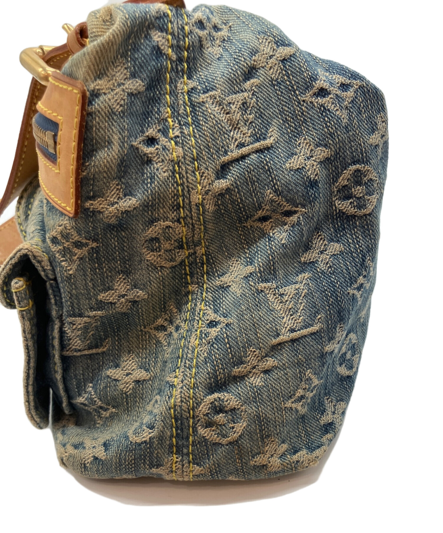 施*英様 【ジャンク品】LouisVuitton モノグラム ショルダーバッグ 中古・古着通販】LOUIS VUITTON (ルイ ヴィトン) モノグラム デニム